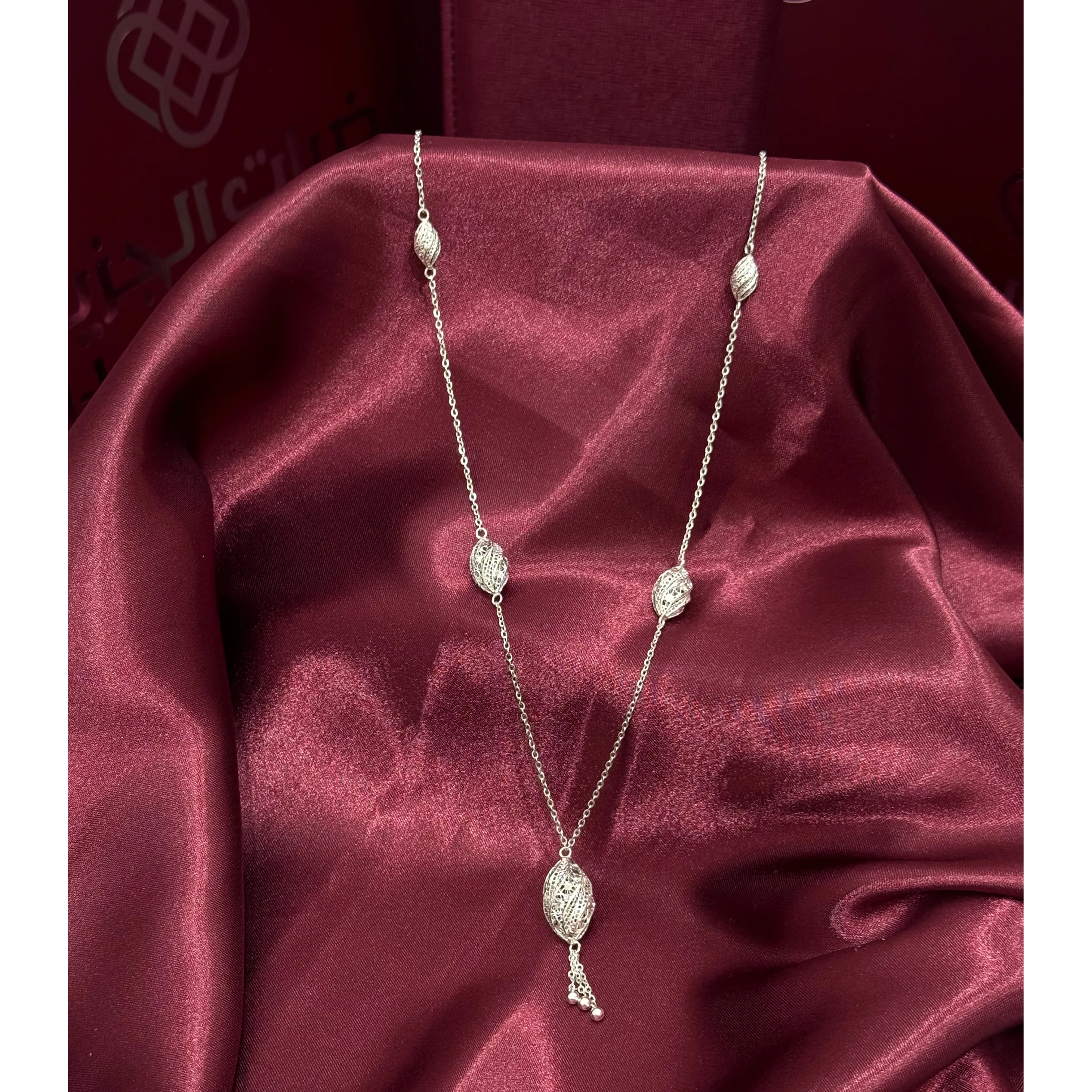 932 plated silver prayer beads necklace 932 plated silver prayer beads necklace