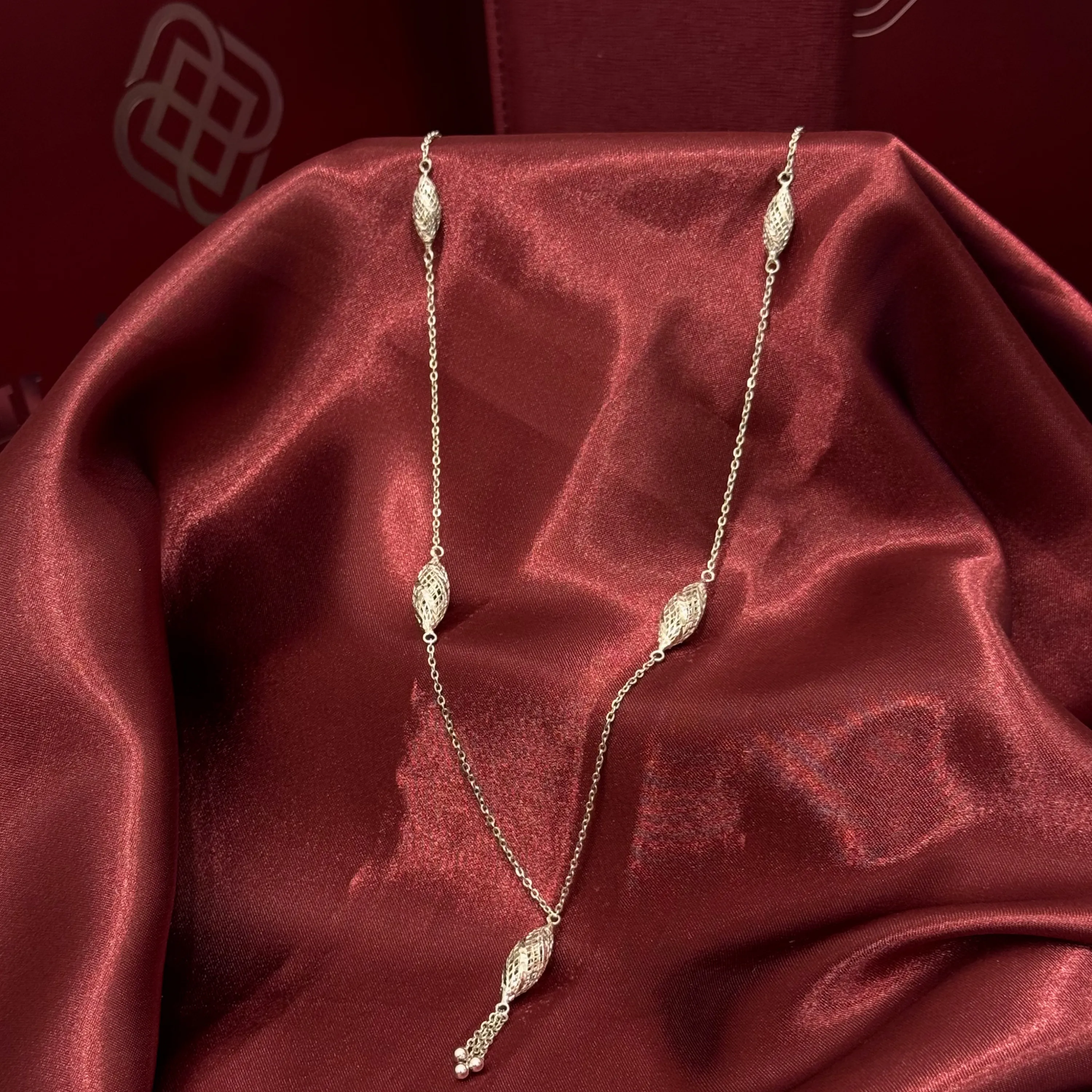 936 plated silver prayer beads necklace