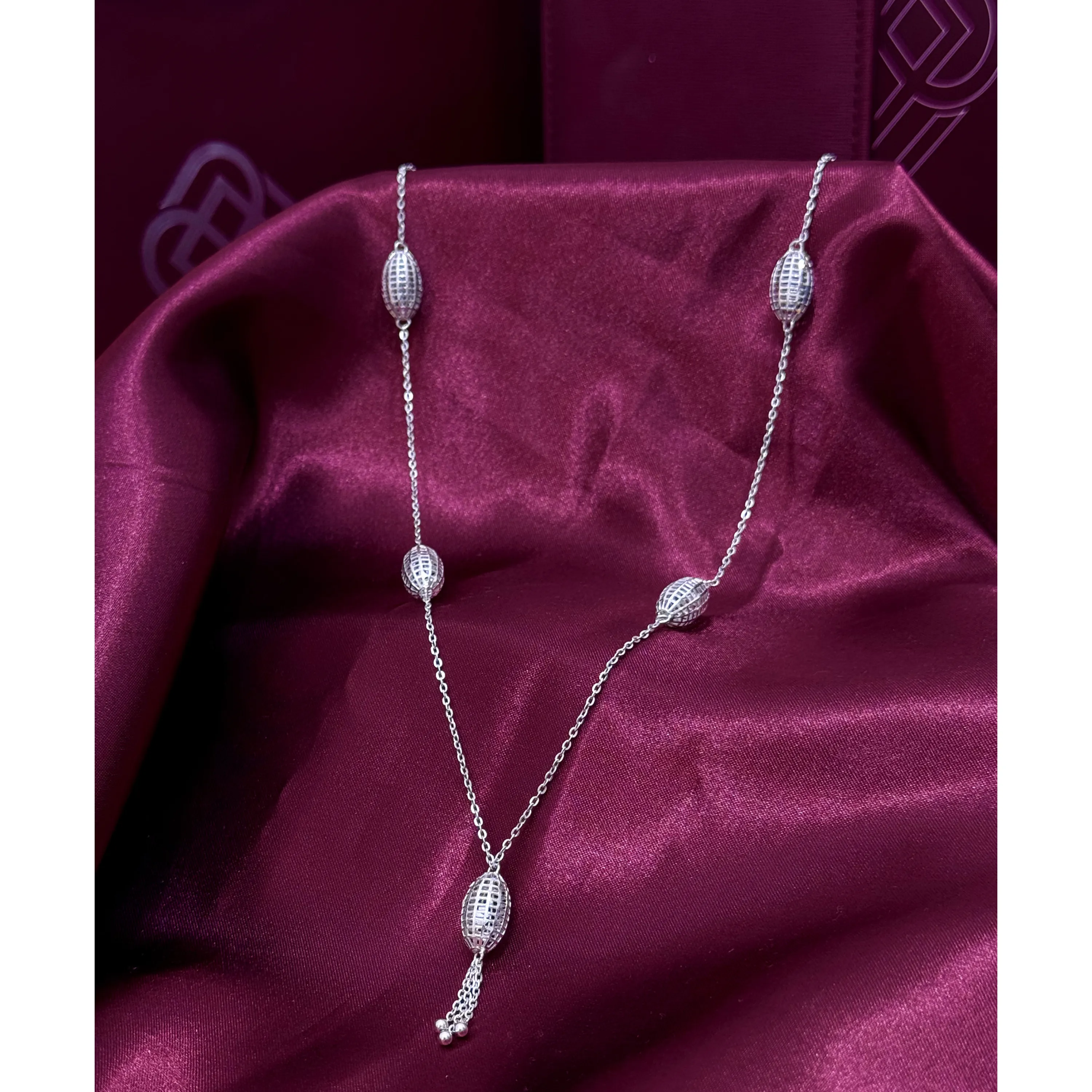 937 plated silver prayer beads necklace 937 plated silver prayer beads necklace
