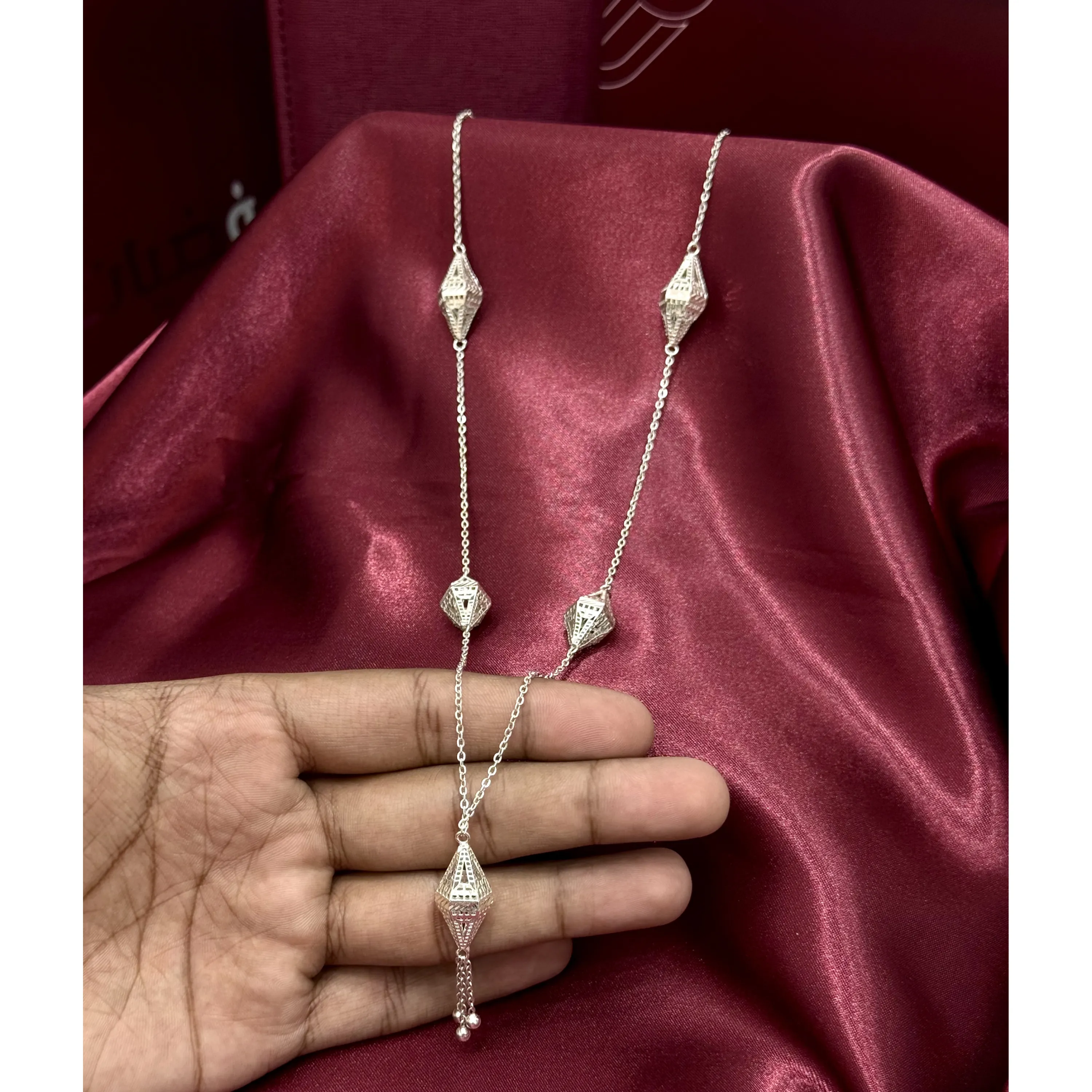 941 plated silver prayer beads necklace 941 plated silver prayer beads necklace