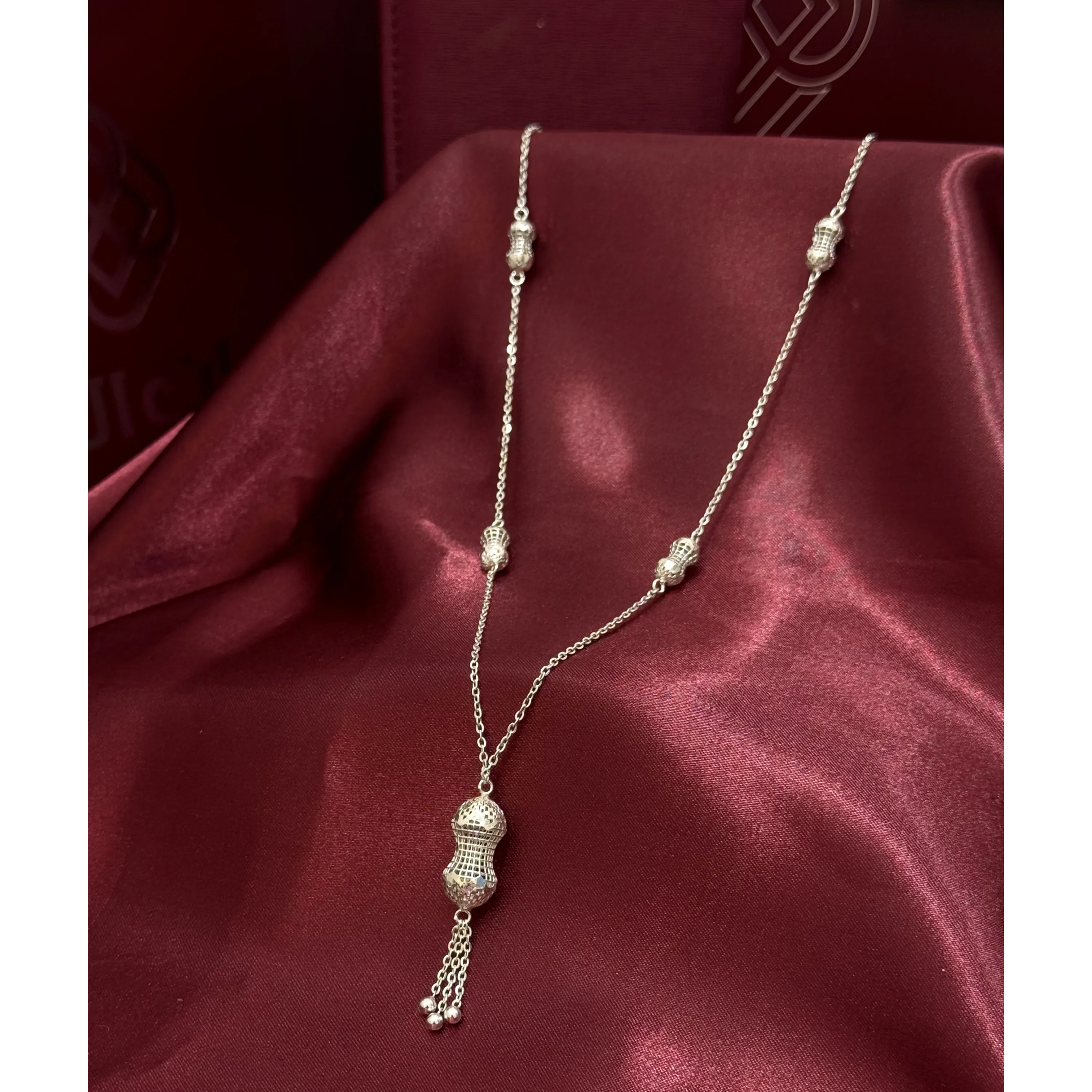 942 plated silver prayer beads necklace 942 plated silver prayer beads necklace