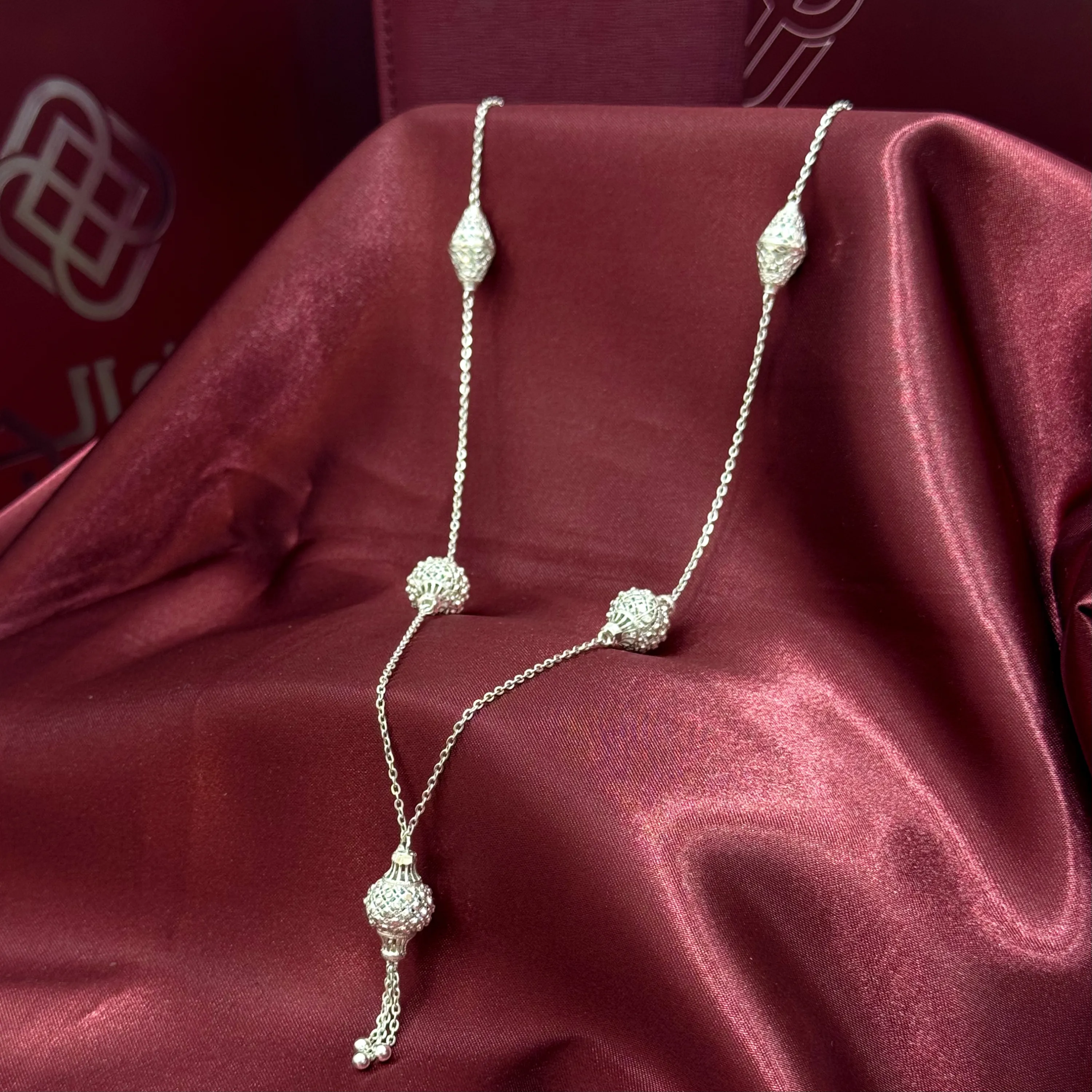 943 plated silver prayer beads necklace 943 plated silver prayer beads necklace