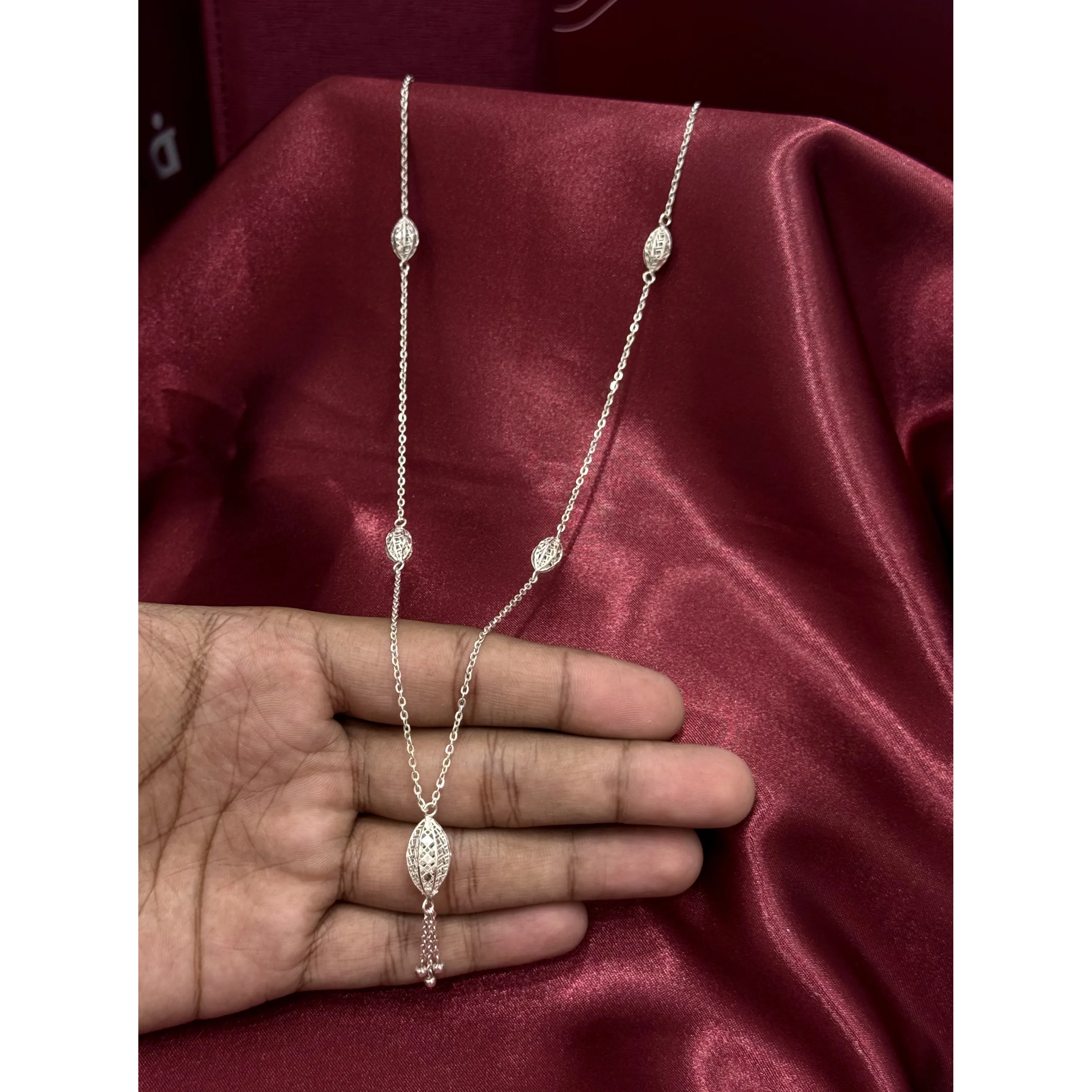 947 plated silver prayer beads necklace 947 plated silver prayer beads necklace