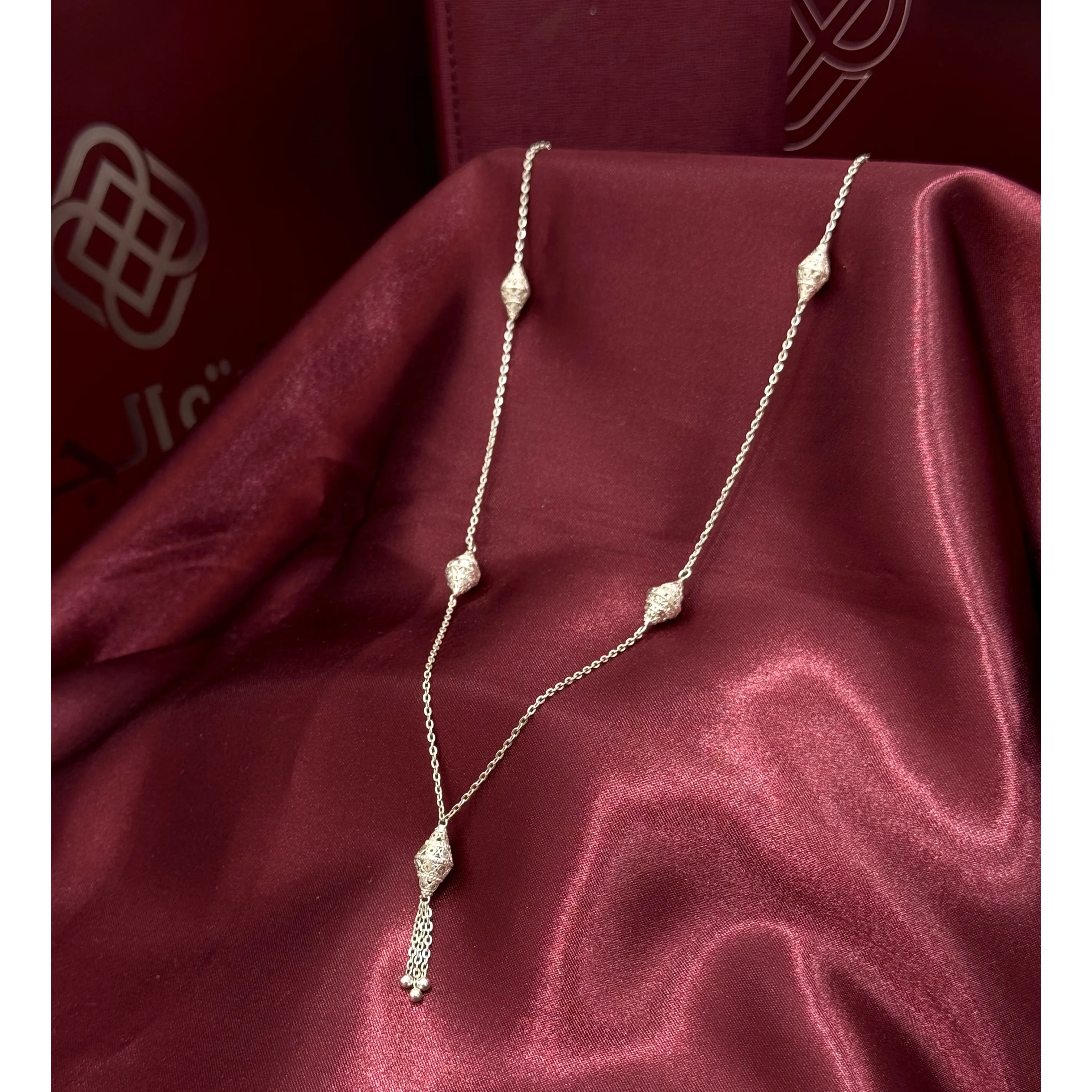 949 plated silver prayer beads necklace 949 plated silver prayer beads necklace
