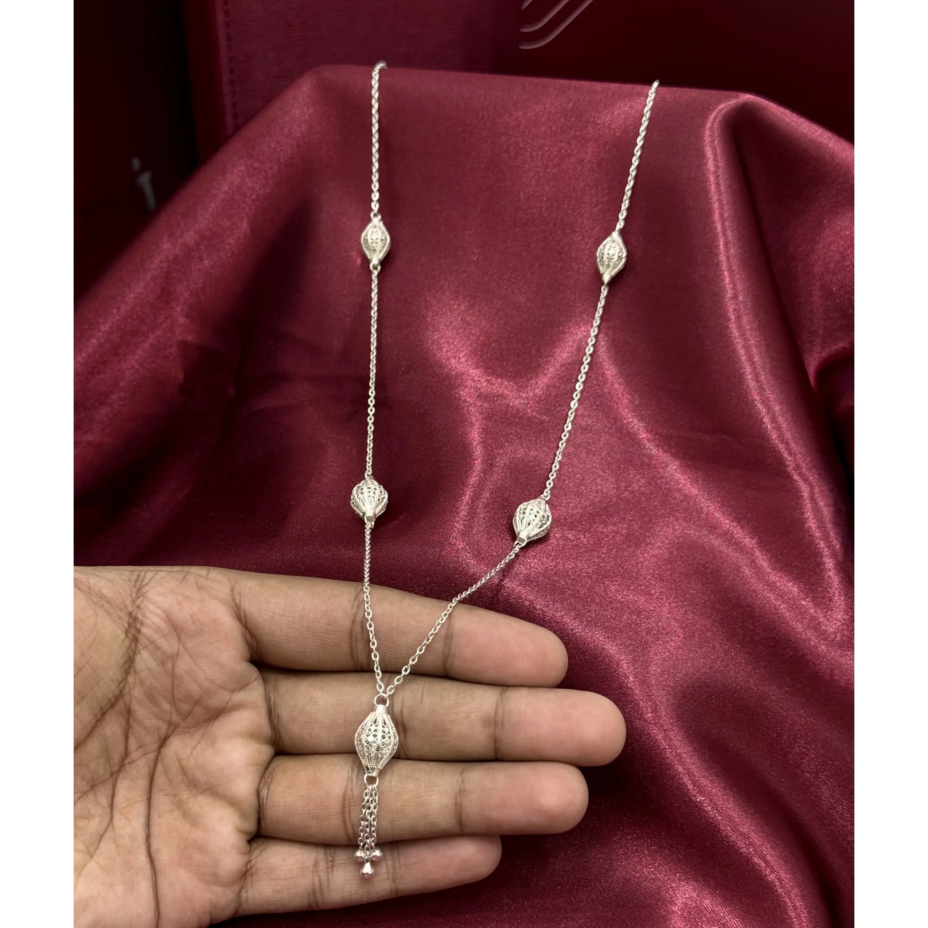 950 silver plated prayer beads necklace 950 silver plated prayer beads necklace