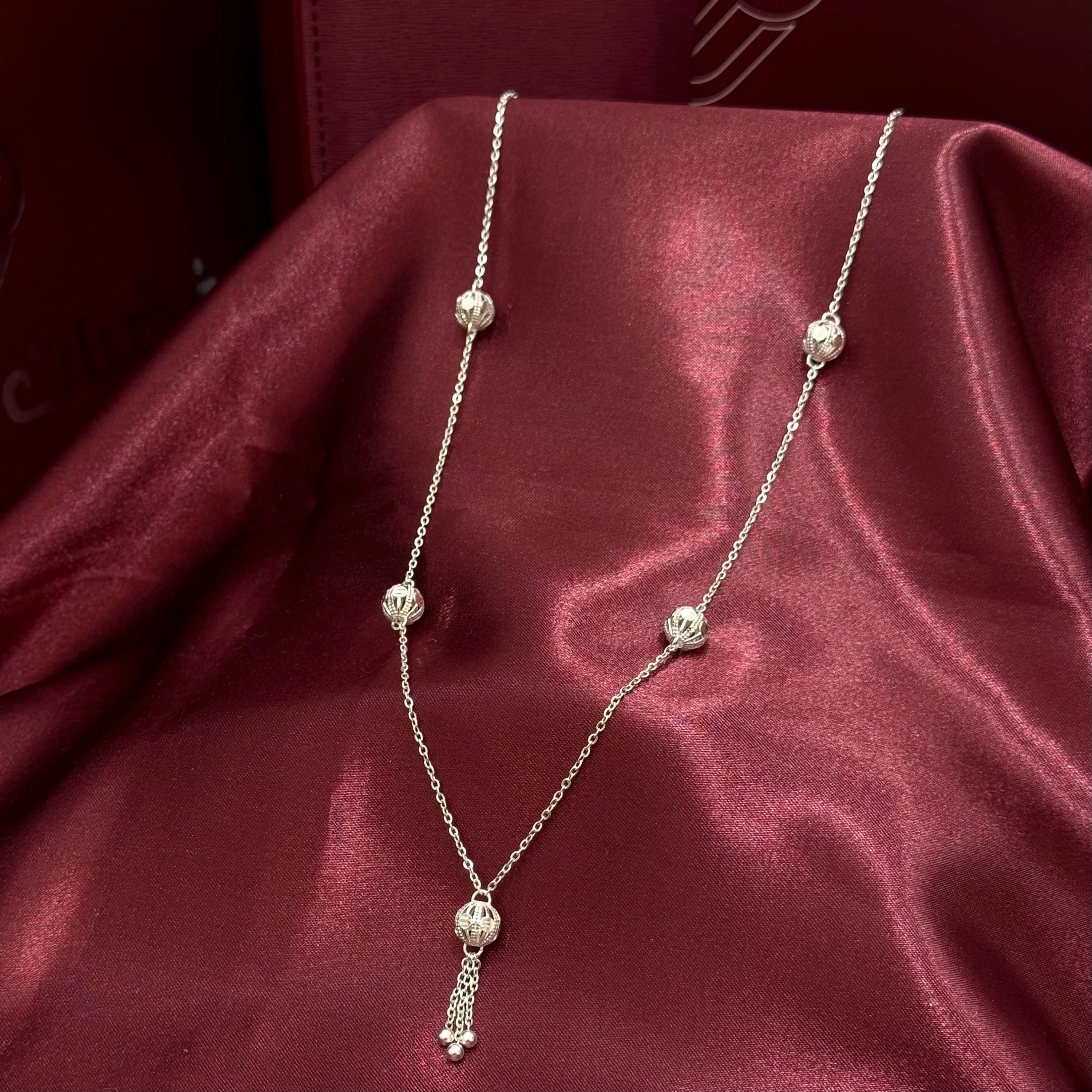 951 plated silver prayer beads necklace 951 plated silver prayer beads necklace