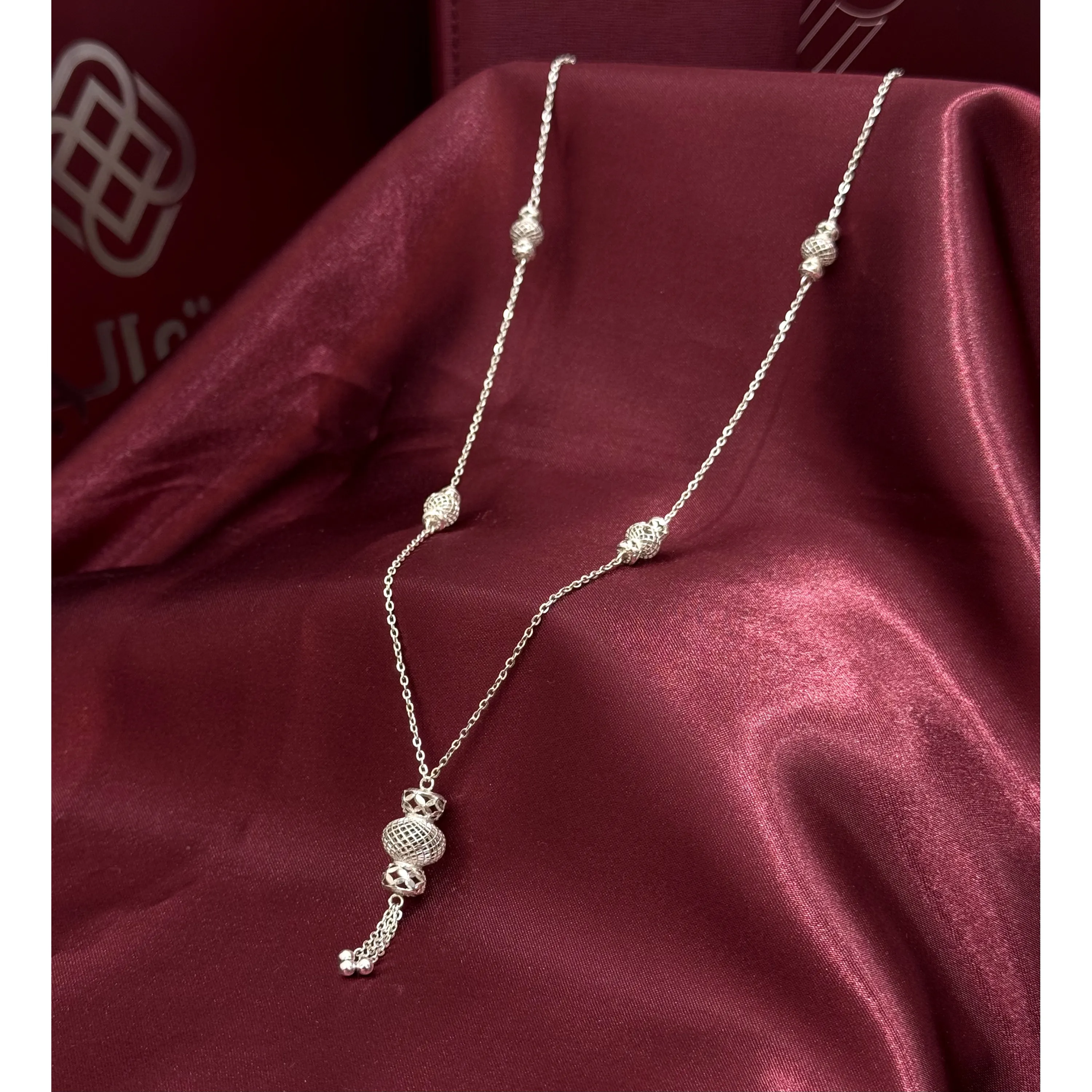 953 plated silver prayer beads necklace 953 plated silver prayer beads necklace