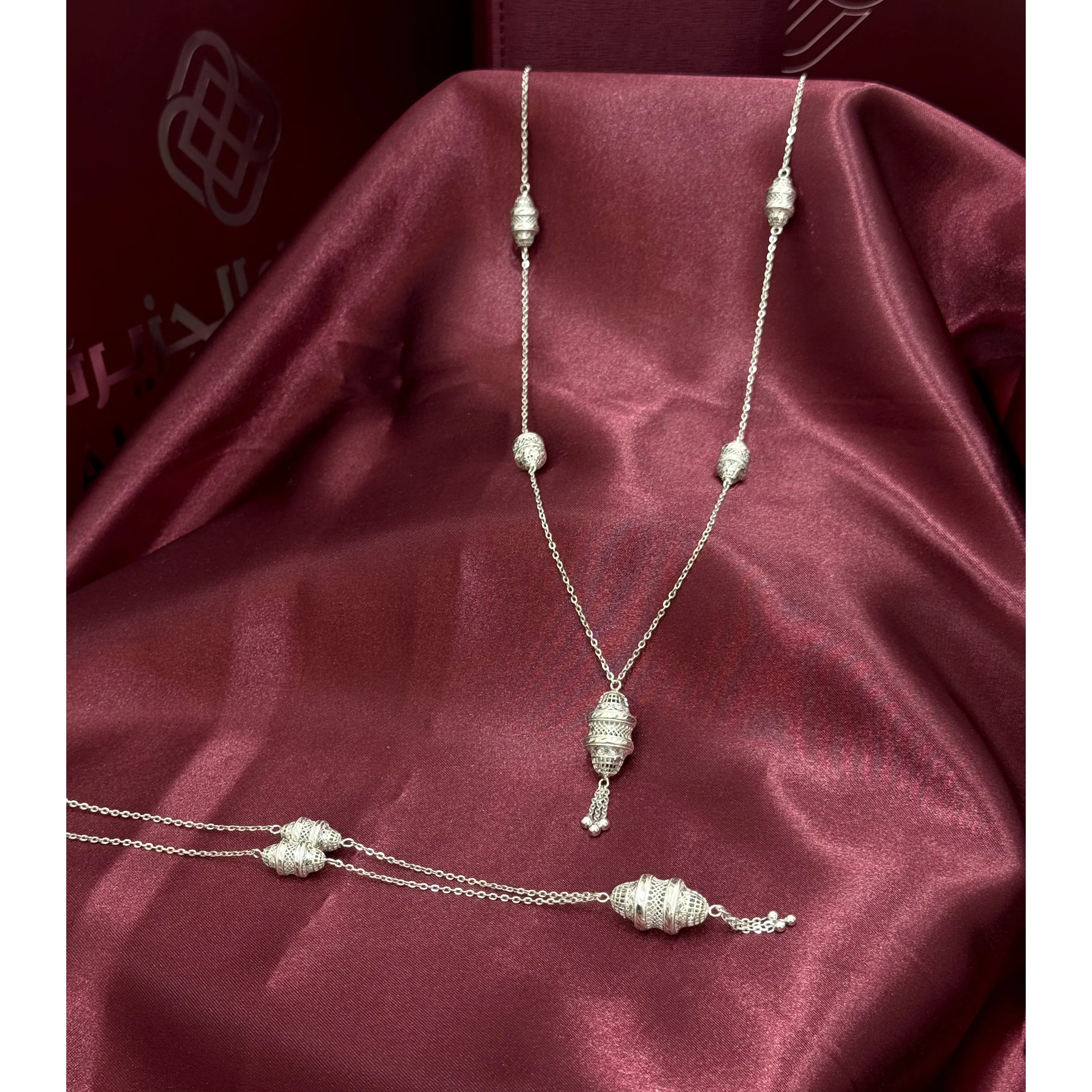 956 plated silver prayer beads necklace 956 plated silver prayer beads necklace