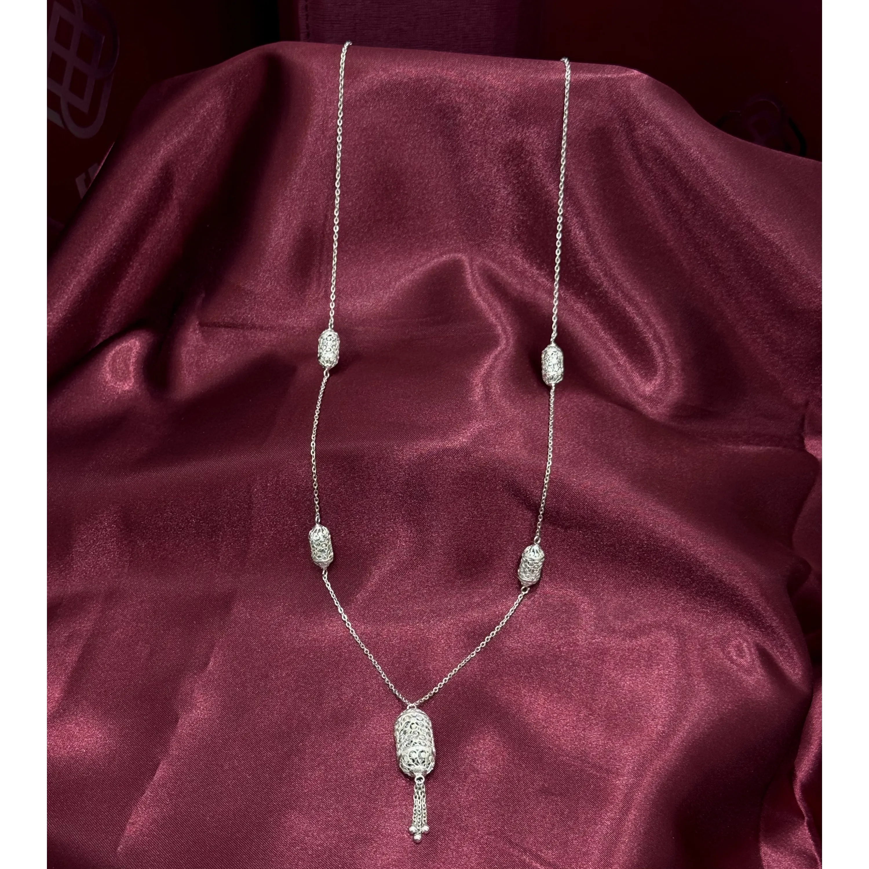 960 silver plated prayer beads necklace 960 silver plated prayer beads necklace