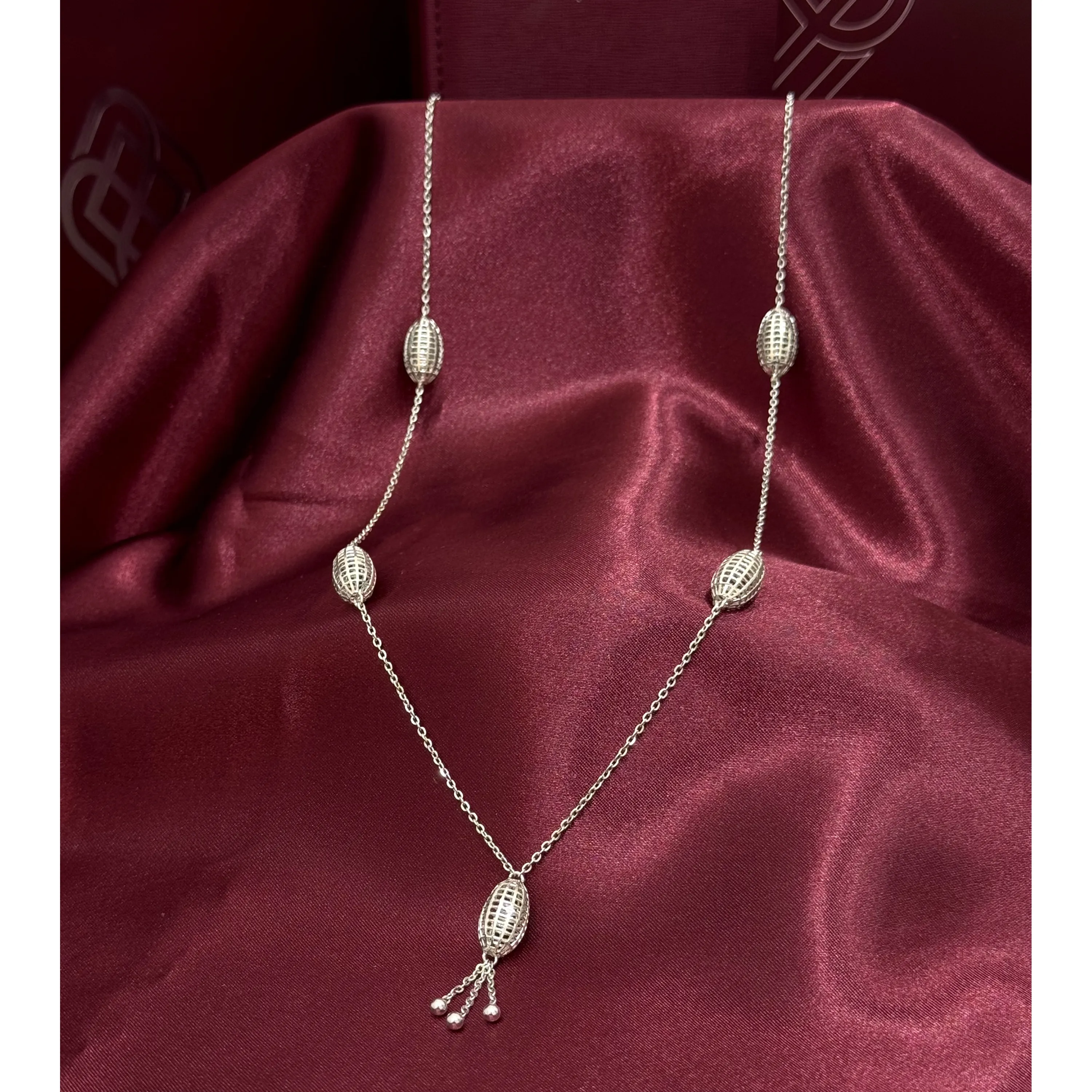962 plated silver prayer beads necklace 962 plated silver prayer beads necklace