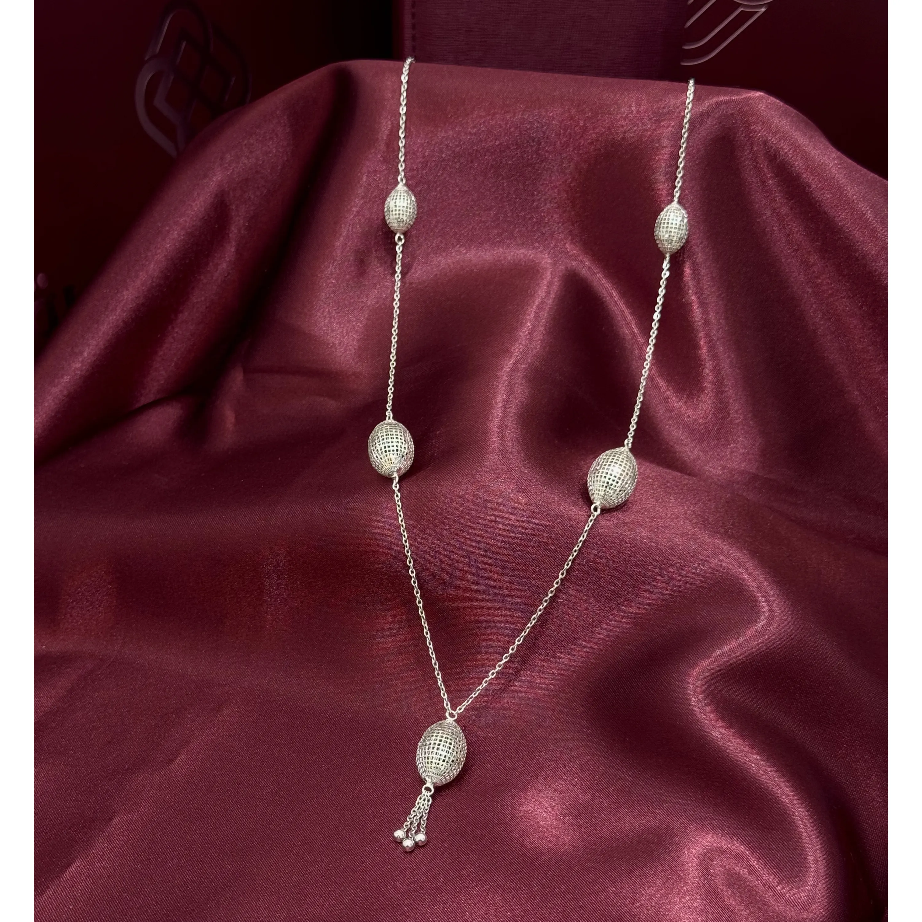 963 plated silver prayer beads necklace 963 plated silver prayer beads necklace