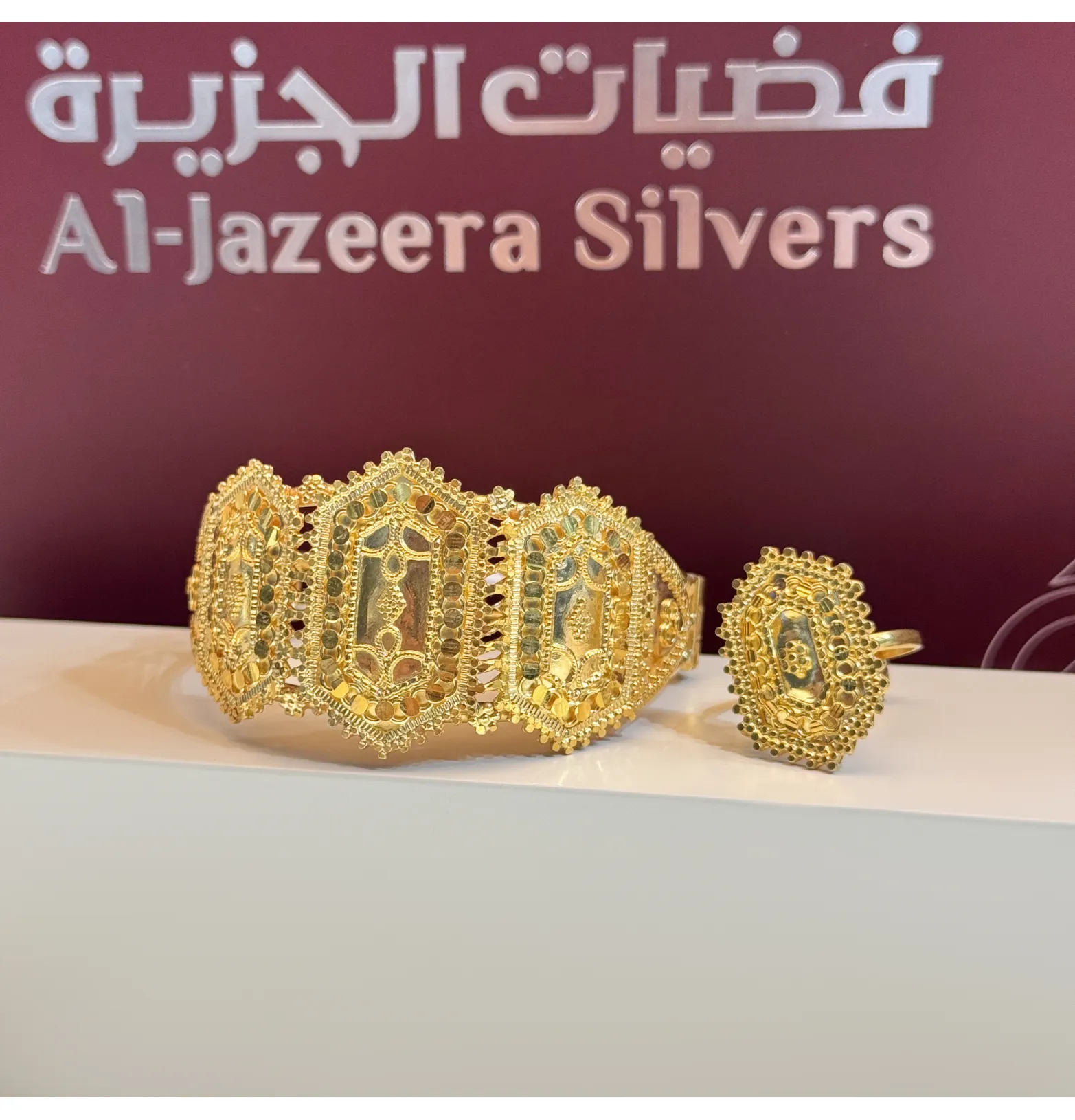 925 sterling silver plated bracelet with ring