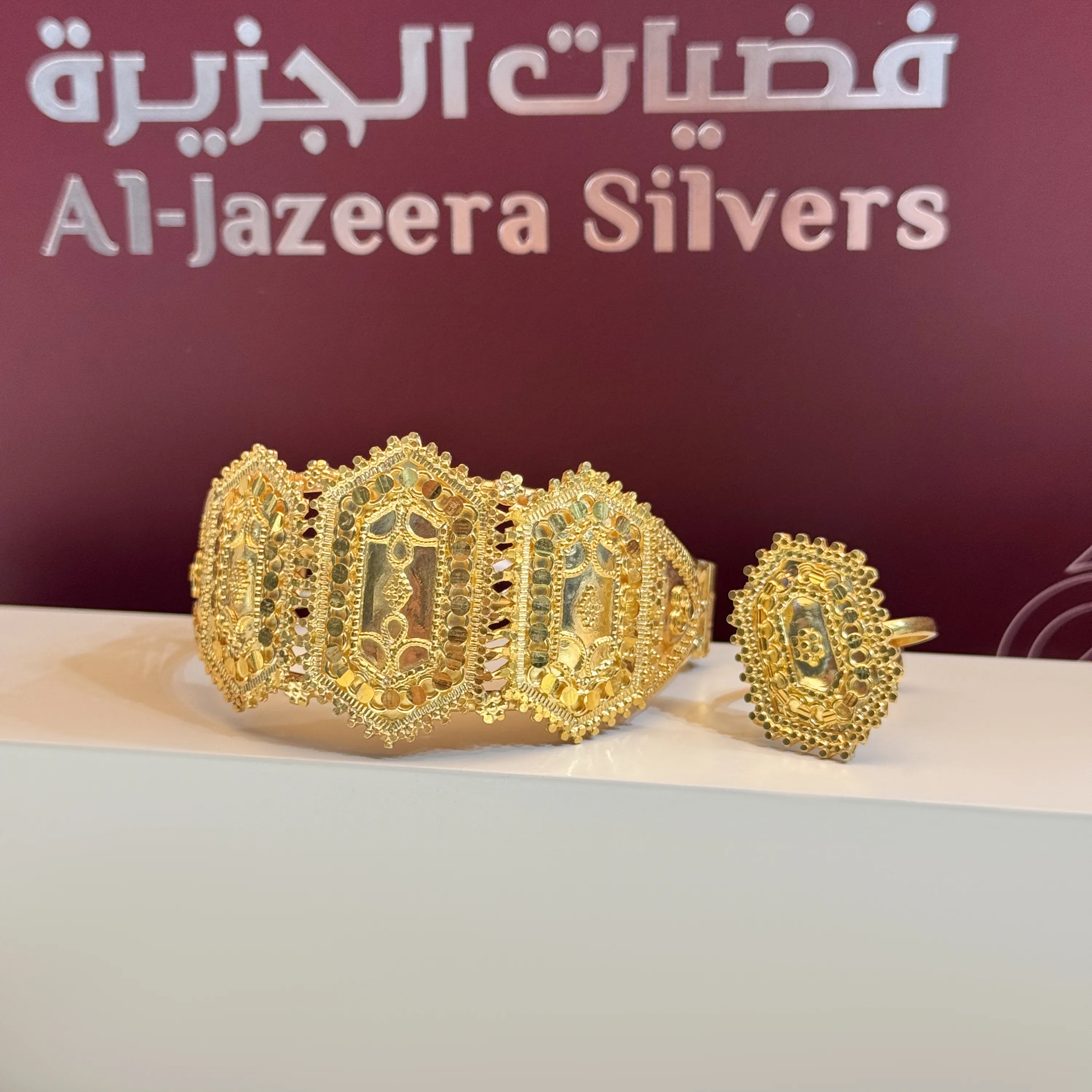 925 sterling silver plated bracelet with ring