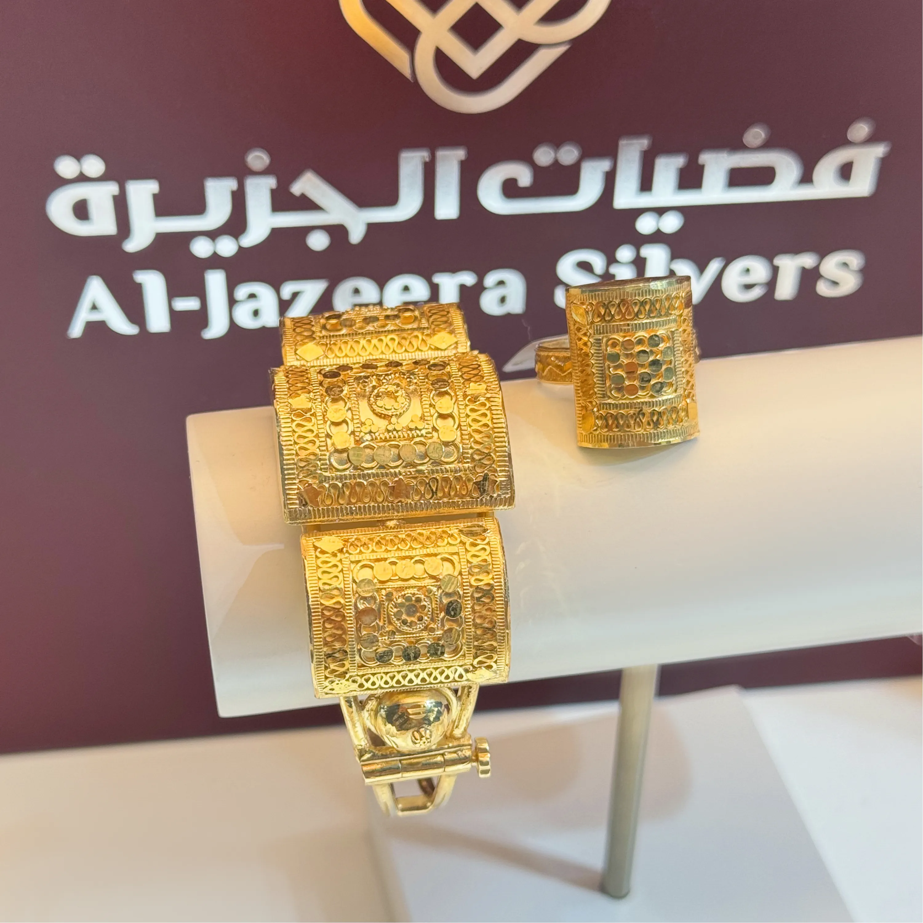 925 sterling silver plated bracelet with ring