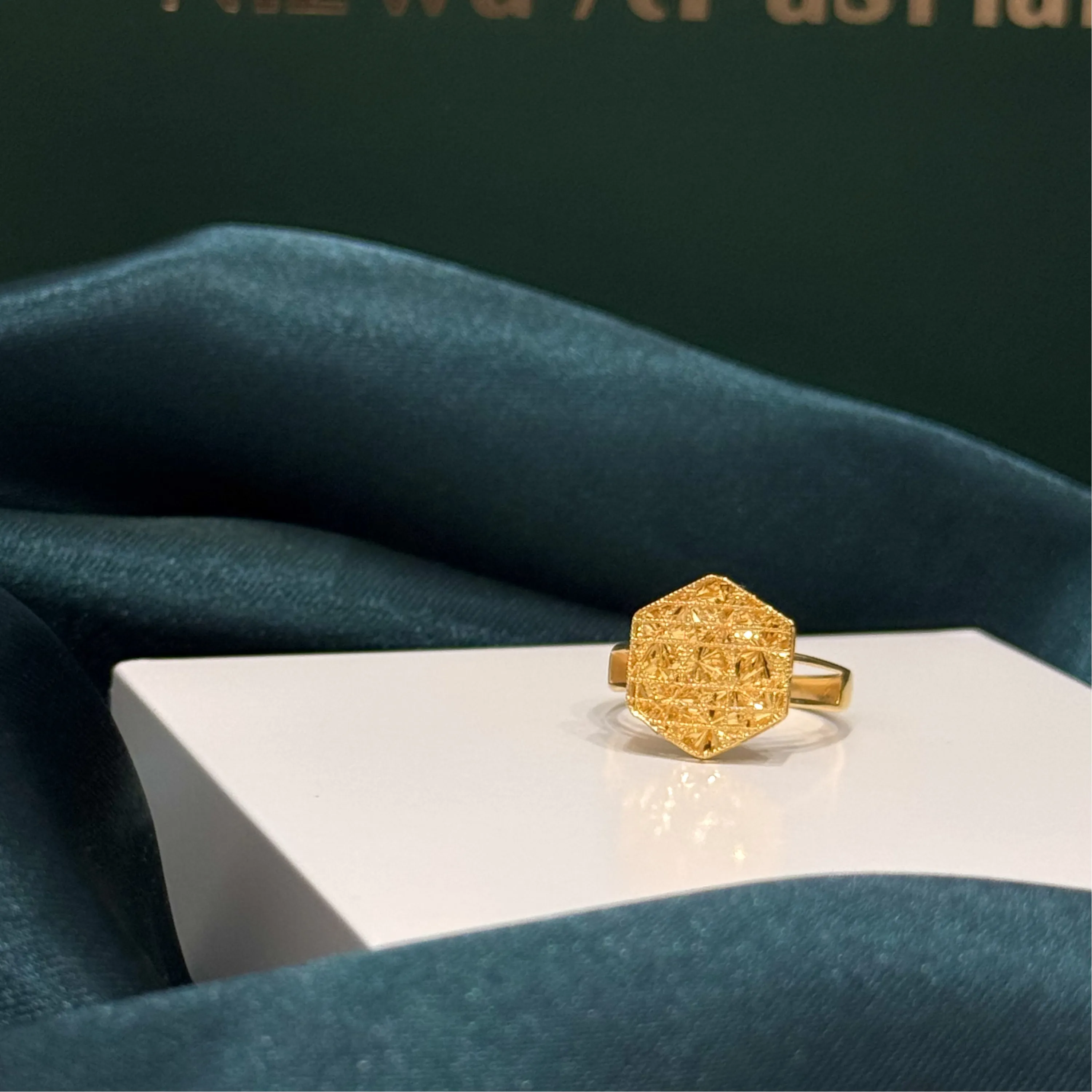 21-karat gold ring, Turkish made