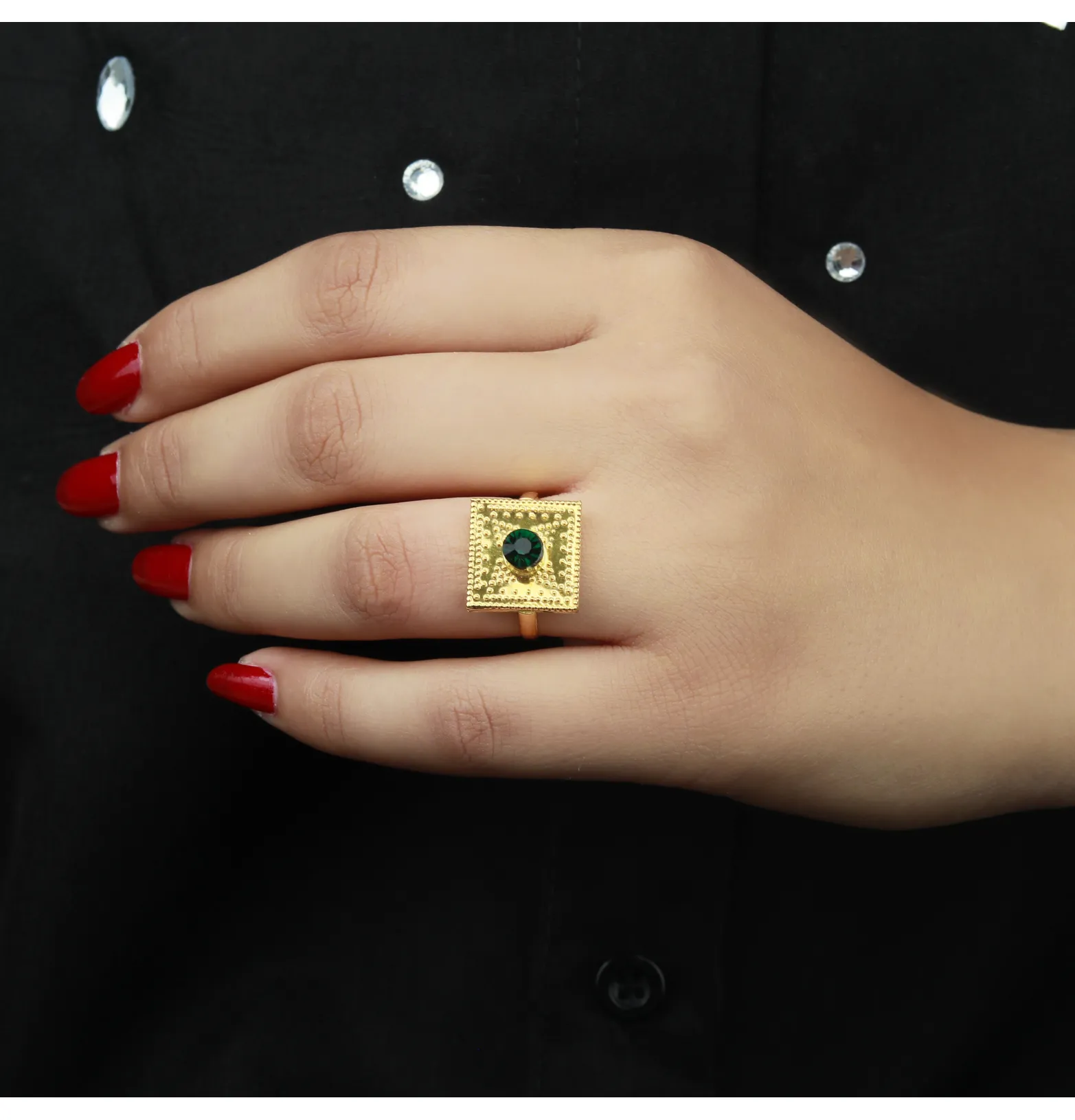 21-karat gold ring, Omani made 21-karat gold ring, Omani made