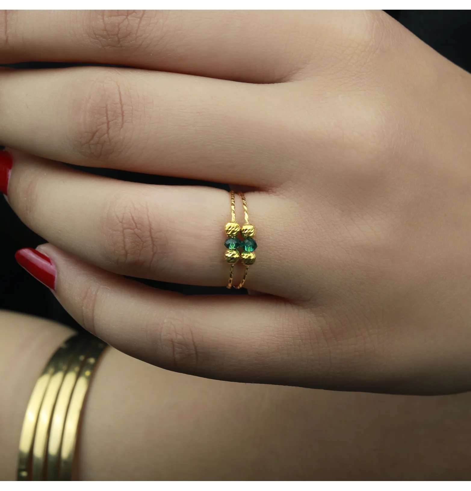 21-karat gold ring, Omani made 21-karat gold ring, Omani made