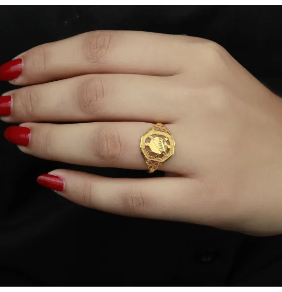 21-karat gold ring, Omani made