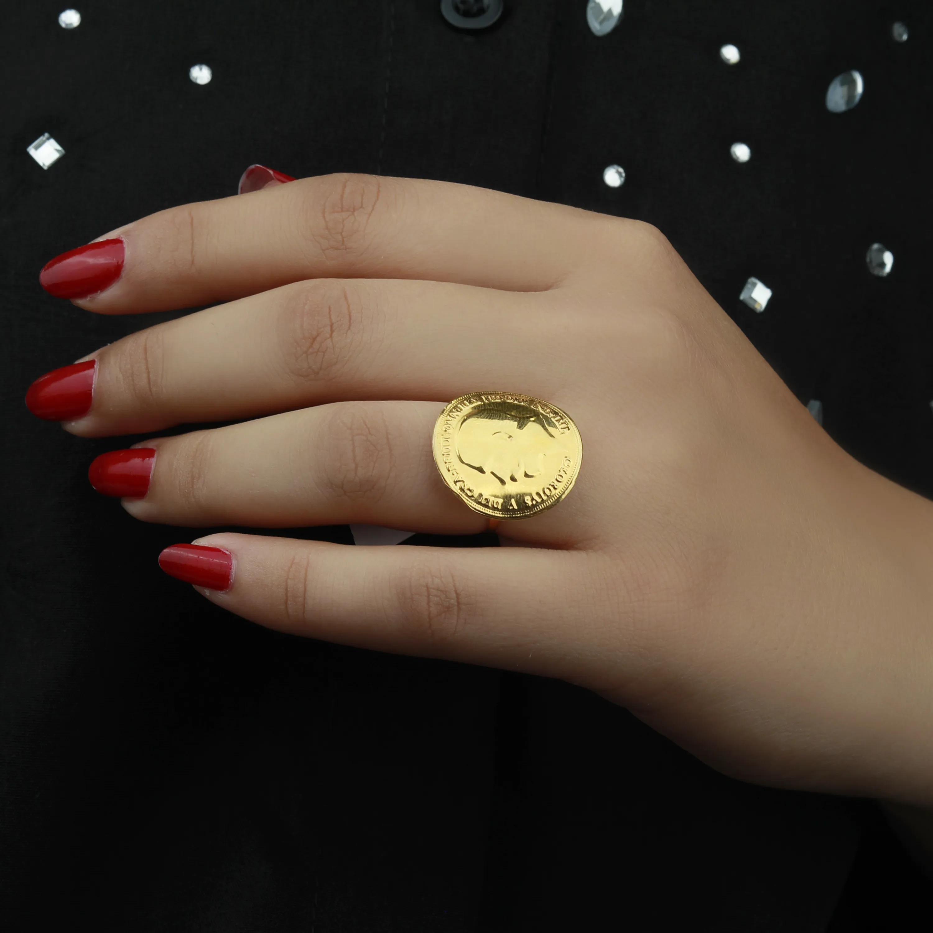 21-karat gold ring, Turkish made