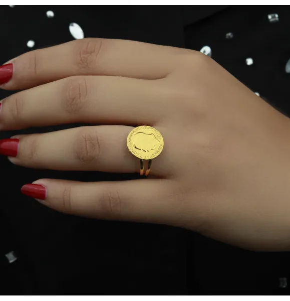 21-karat gold ring, Turkish made