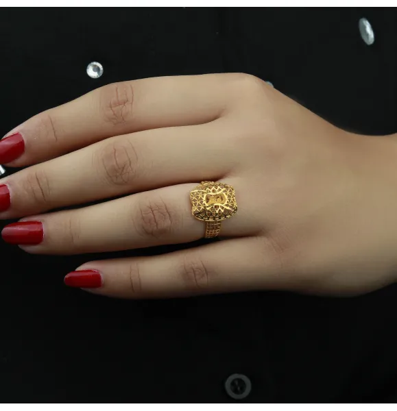 21-karat gold ring, Turkish made