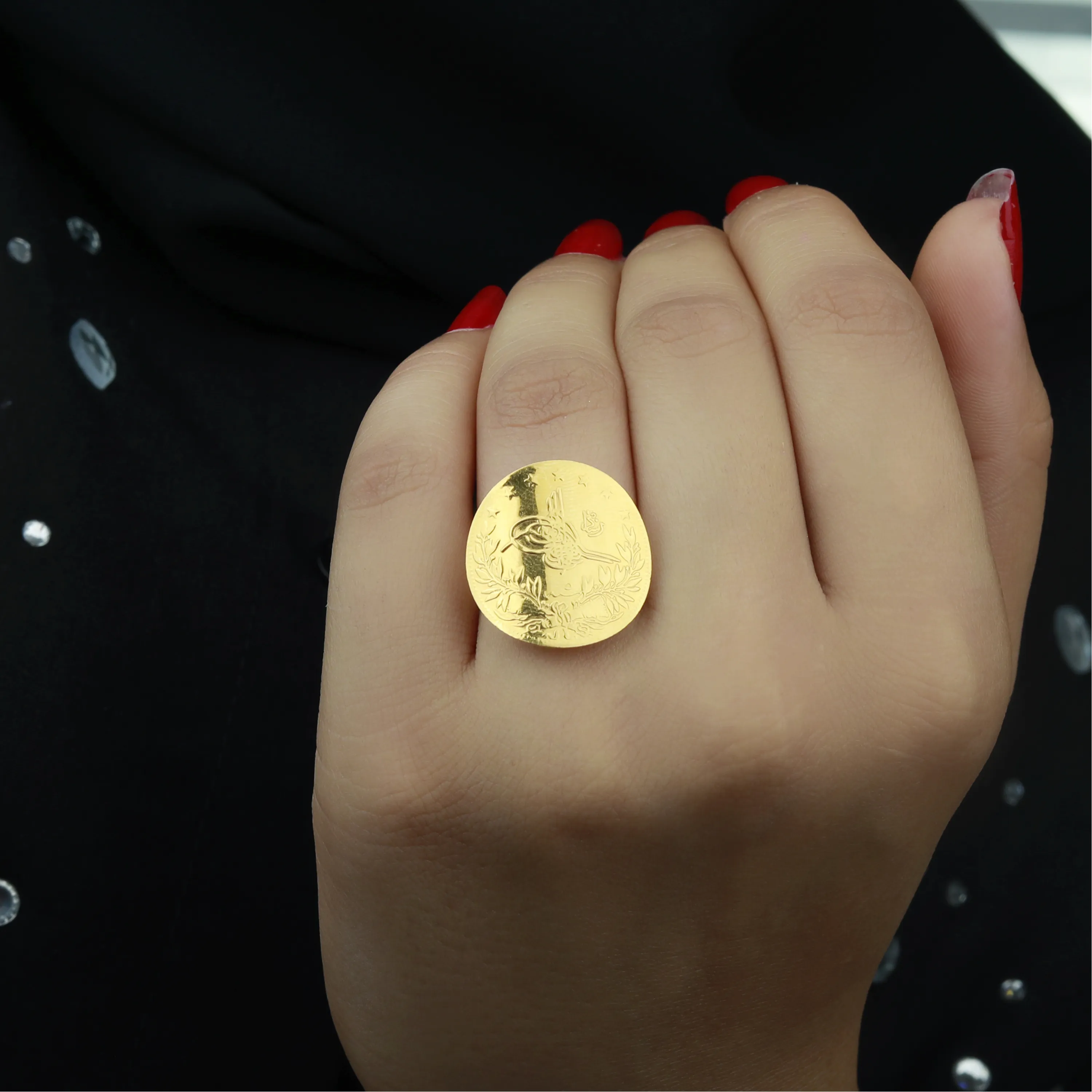 21-karat gold ring, Turkish made