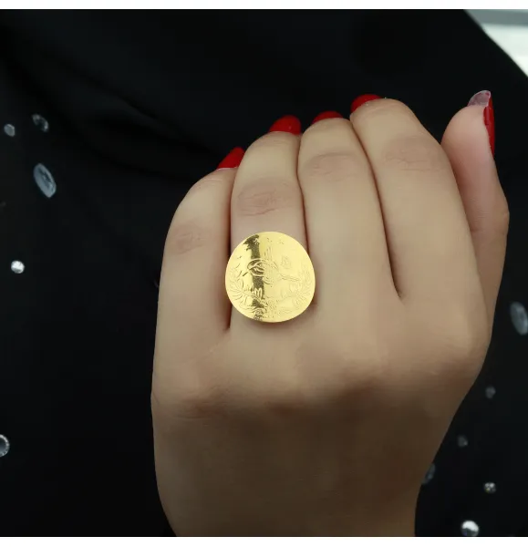 21-karat gold ring, Turkish made