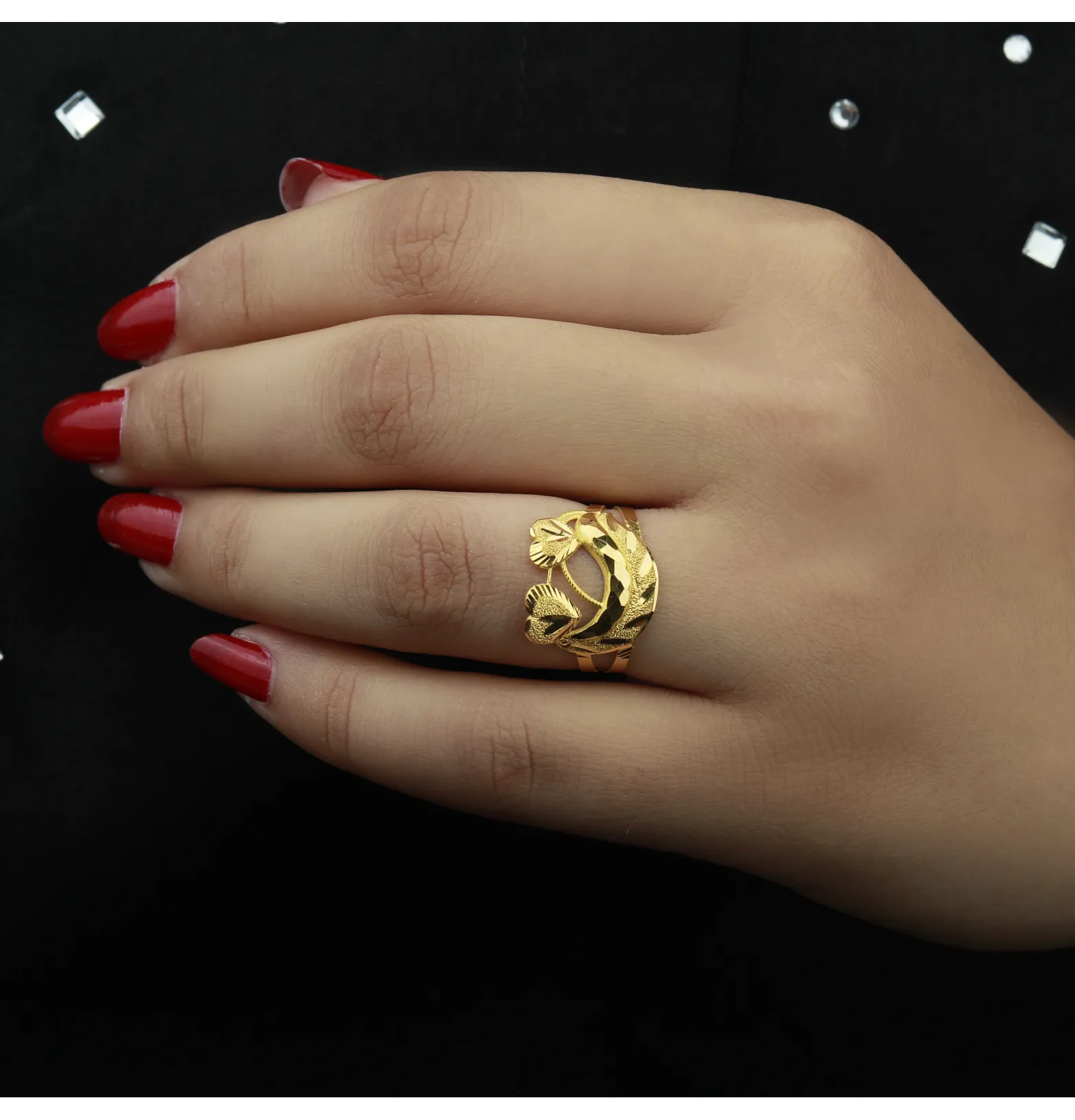 21-karat gold ring, Omani made 21-karat gold ring, Omani made