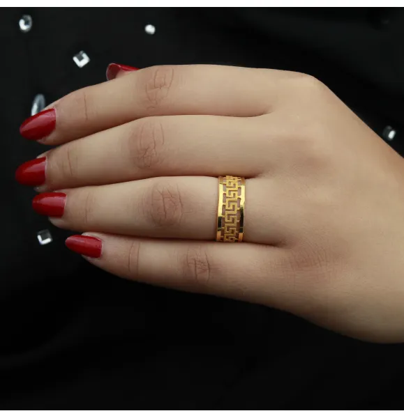 21-karat gold ring, Omani made - (N-0151)