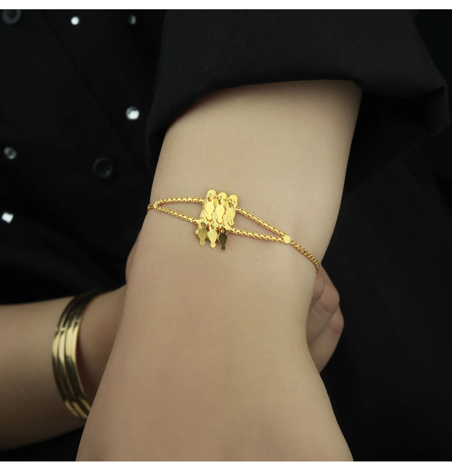 21-karat gold bracelet, Omani made 21-karat gold bracelet, Omani made