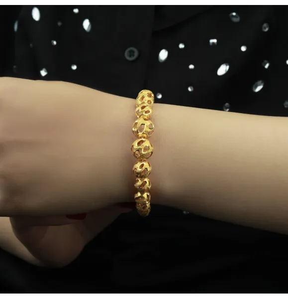 Tempe bracelet, 21 karat gold, Omani made - (N-0170) Tempe bracelet, 21 karat gold, Omani made - (N-0170)