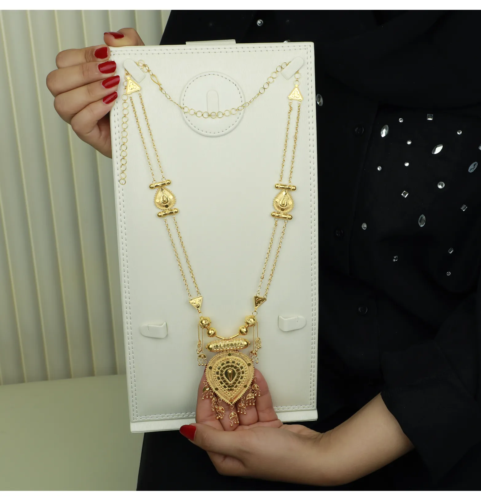 21-karat gold mirror, Omani made