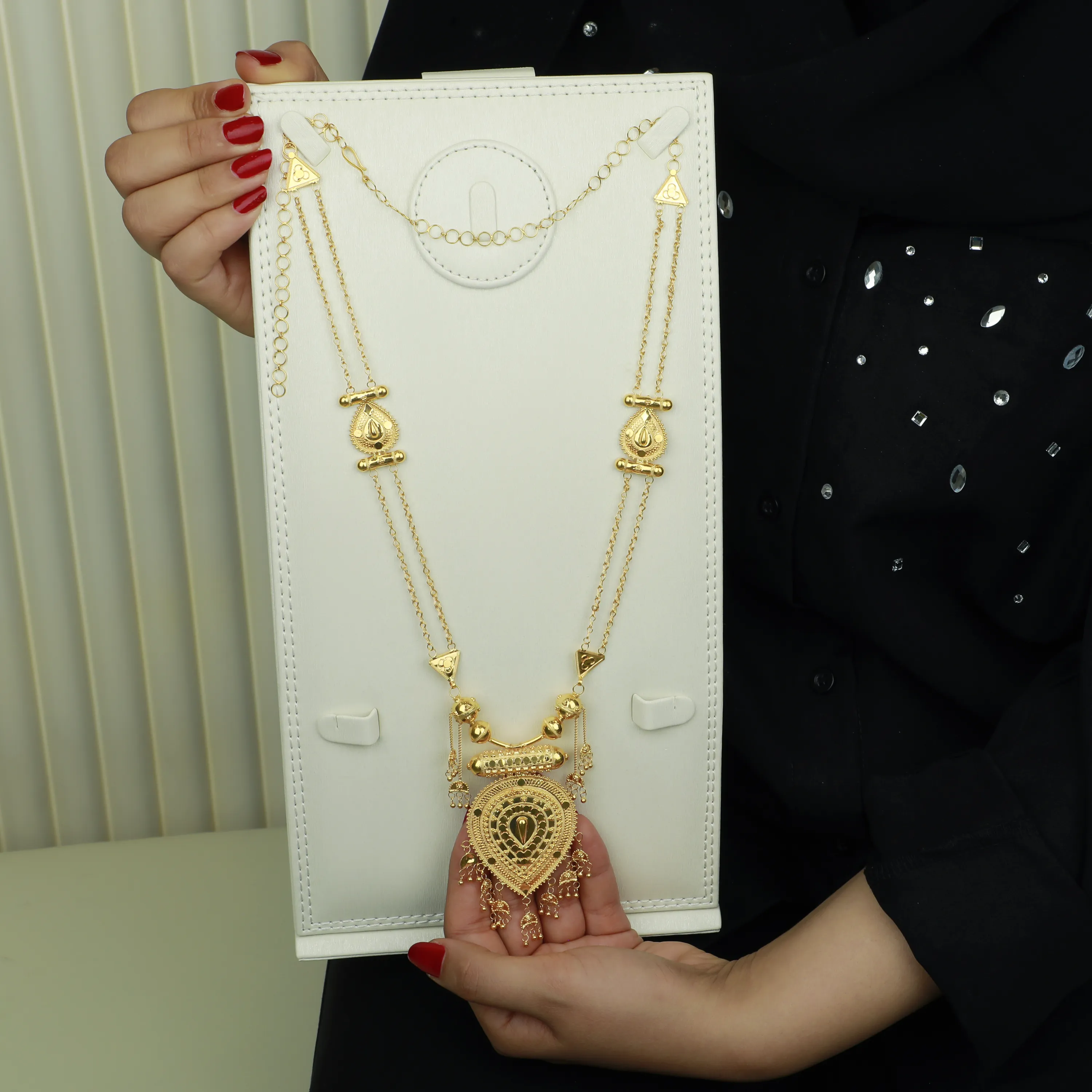 21-karat gold mirror, Omani made