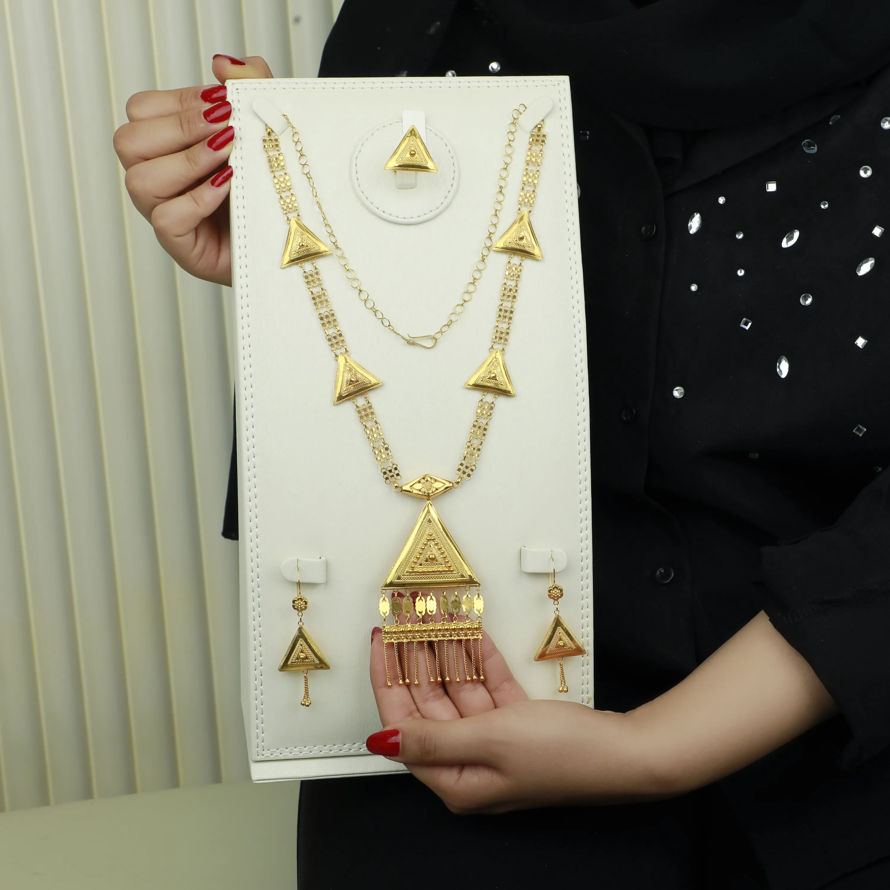 21-karat gold mirror, Omani made