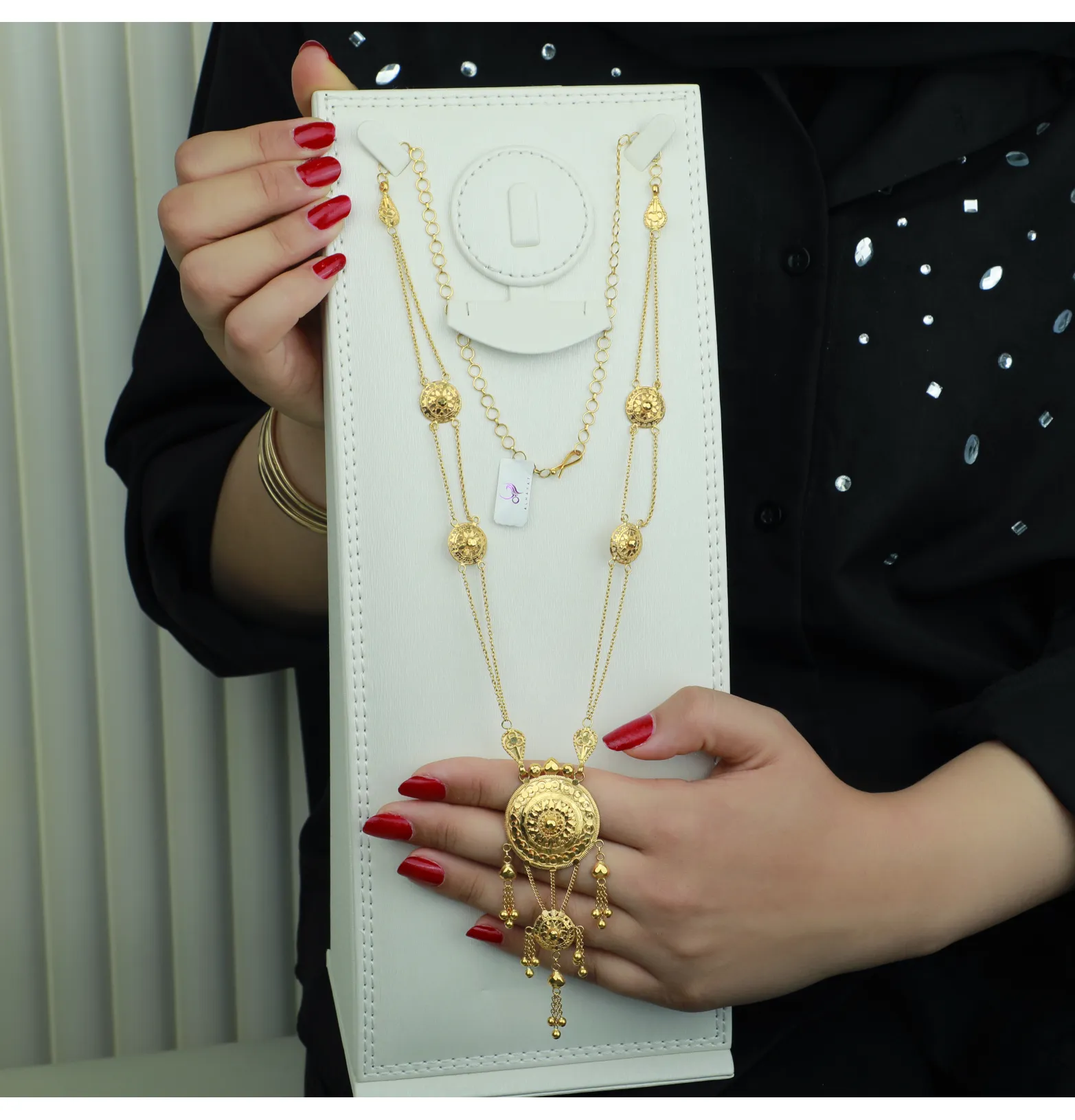 21-karat gold necklace, Omani made 21-karat gold necklace, Omani made