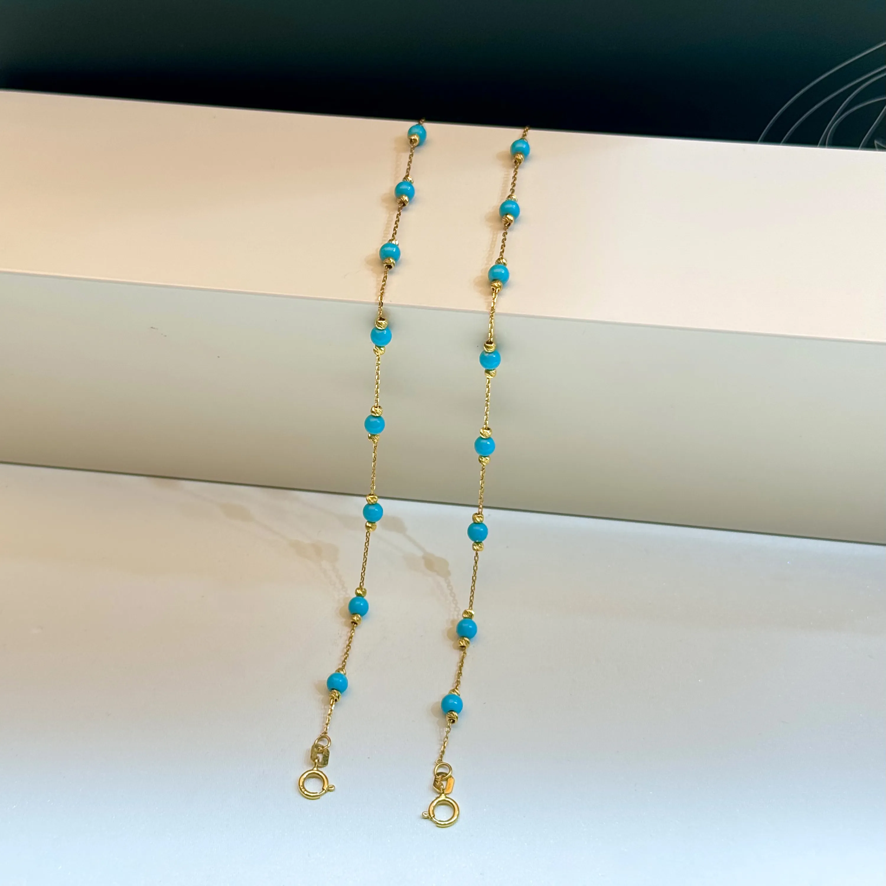 21 karat gold anklet, Saudi made