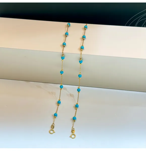 21 karat gold anklet, Saudi made