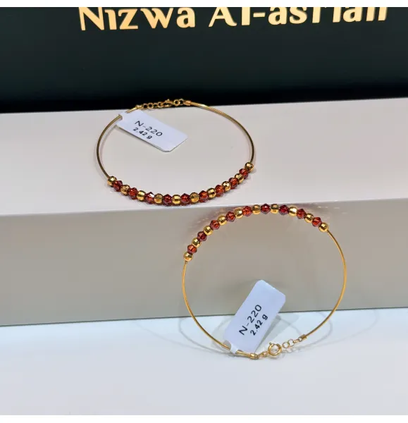 Children's 21-karat gold bracelet, Turkish made - (N-0220)