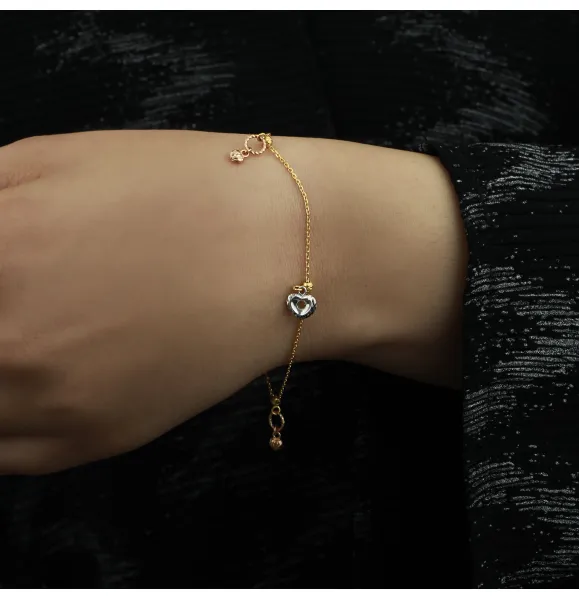 21-karat gold bracelet, Turkish made - (N-0074)