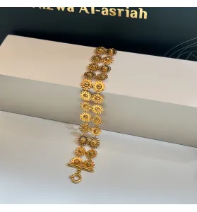 21-karat gold bracelet, Saudi-made