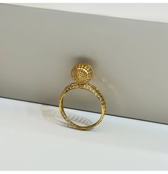 21 karat gold ring, Turkish made