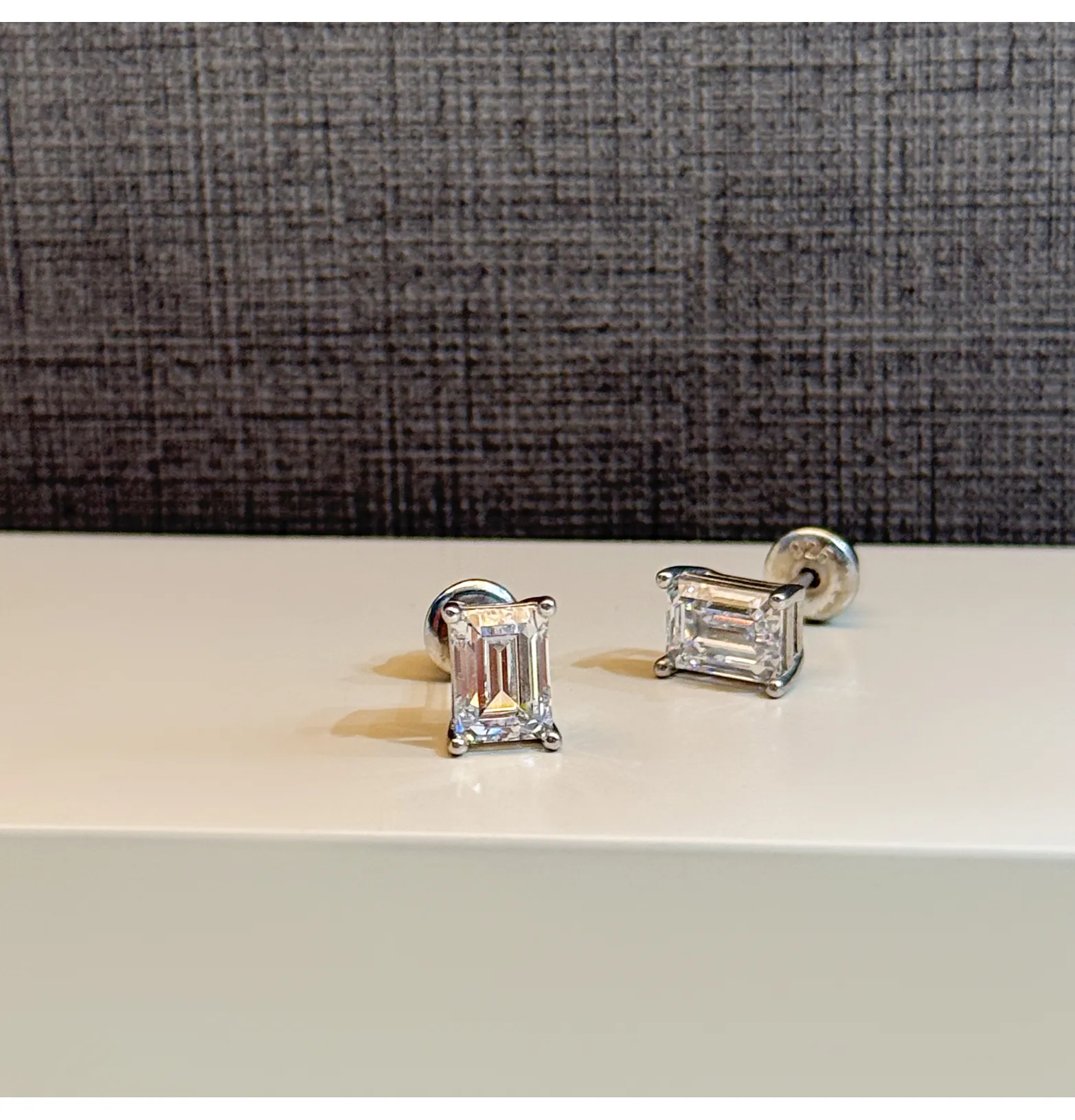 925 Sterling Silver Swarovski Zircon Hoop Earrings