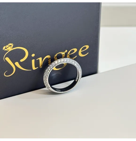 925 Sterling Silver Ring with Swarovski Zircon