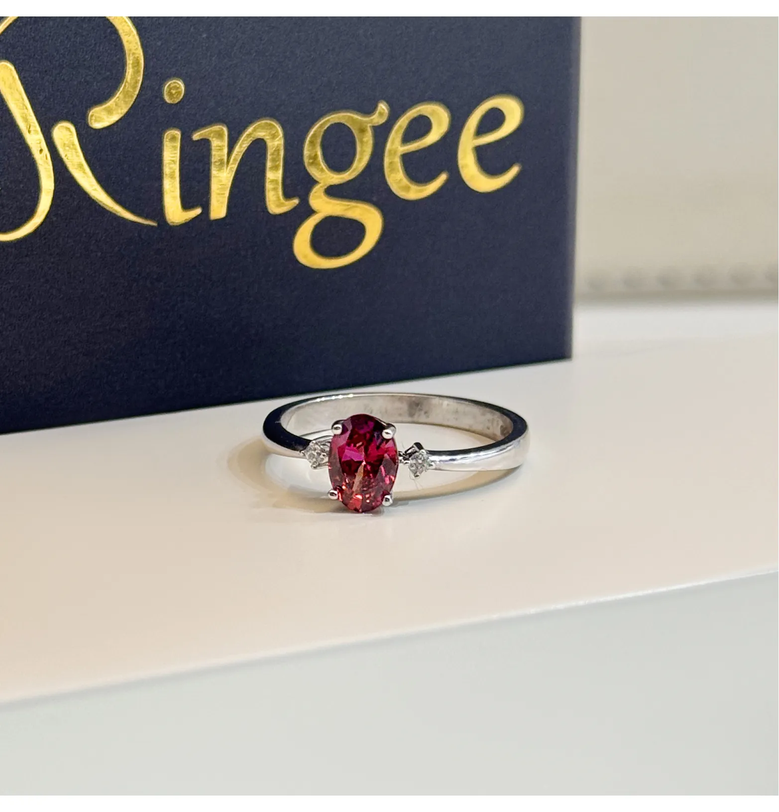 925 Sterling Silver Ring with Swarovski Zircon