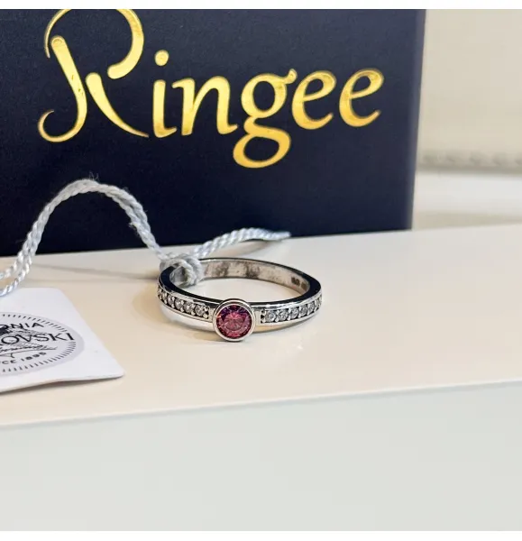 925 Sterling Silver Ring with Swarovski Zircon