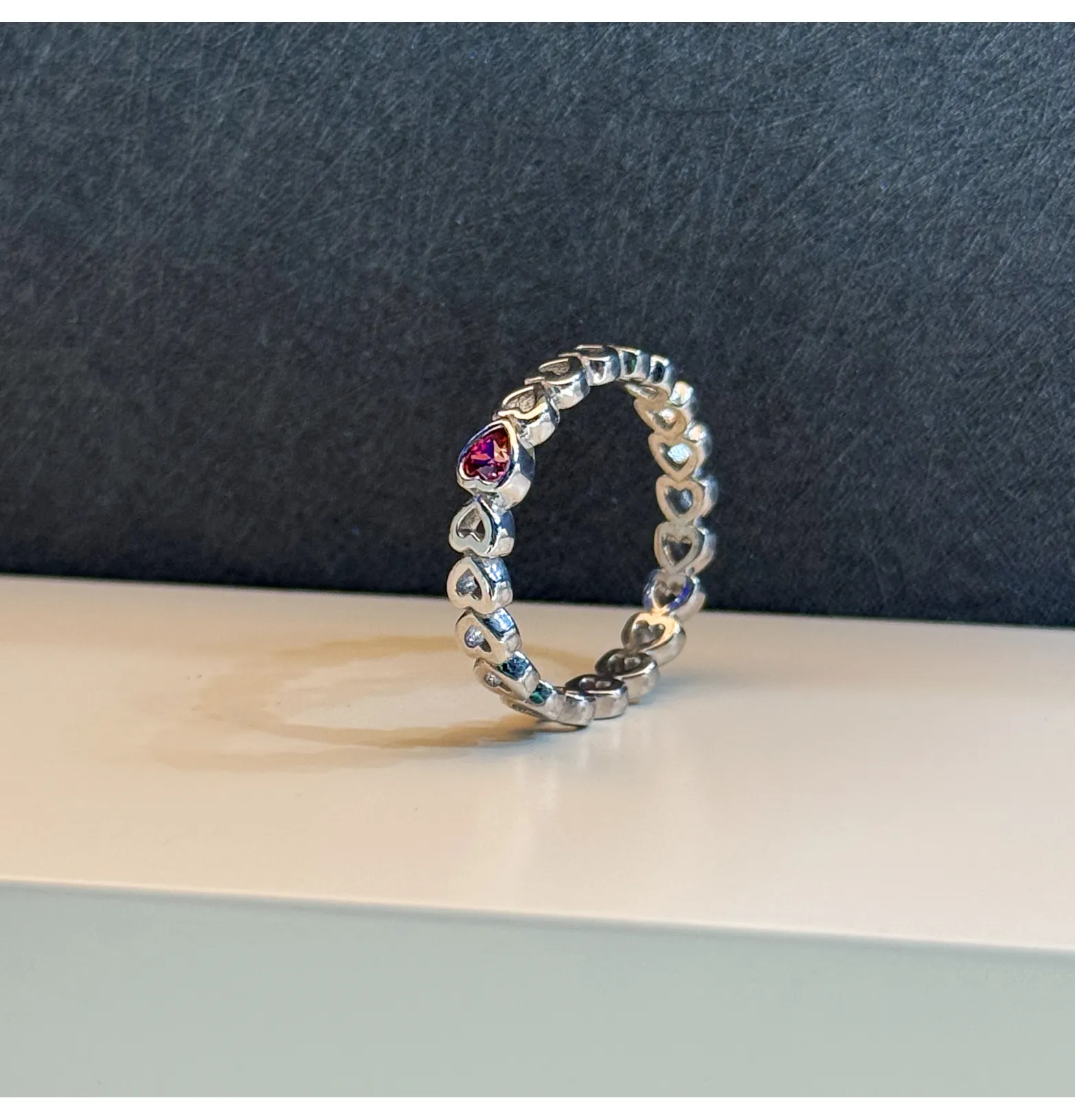 925 Sterling Silver Ring with Swarovski Zircon