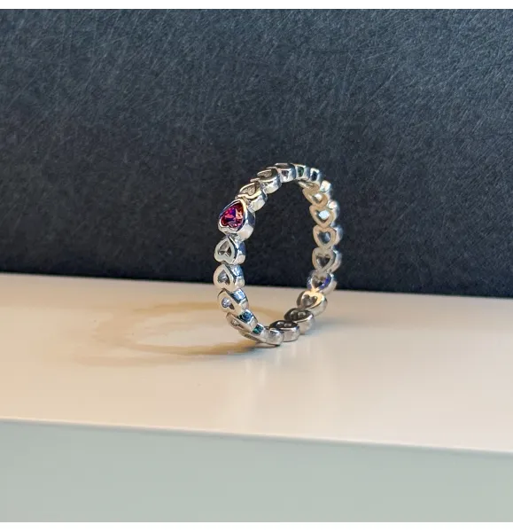 925 Sterling Silver Ring with Swarovski Zircon
