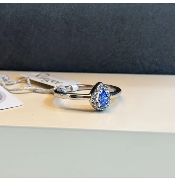 925 Sterling Silver Ring with Swarovski Zircon