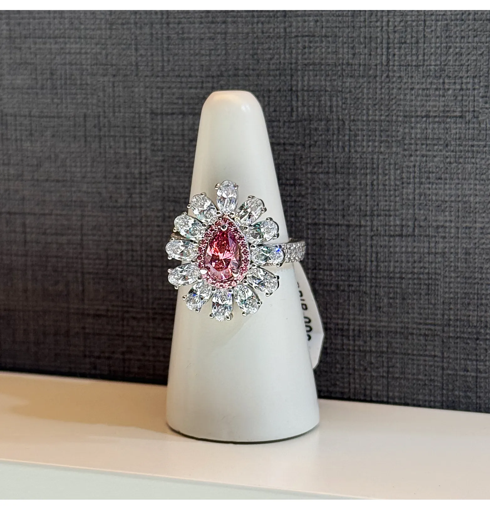925 Sterling Silver Ring with Swarovski Zircon