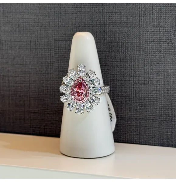 925 Sterling Silver Ring with Swarovski Zircon
